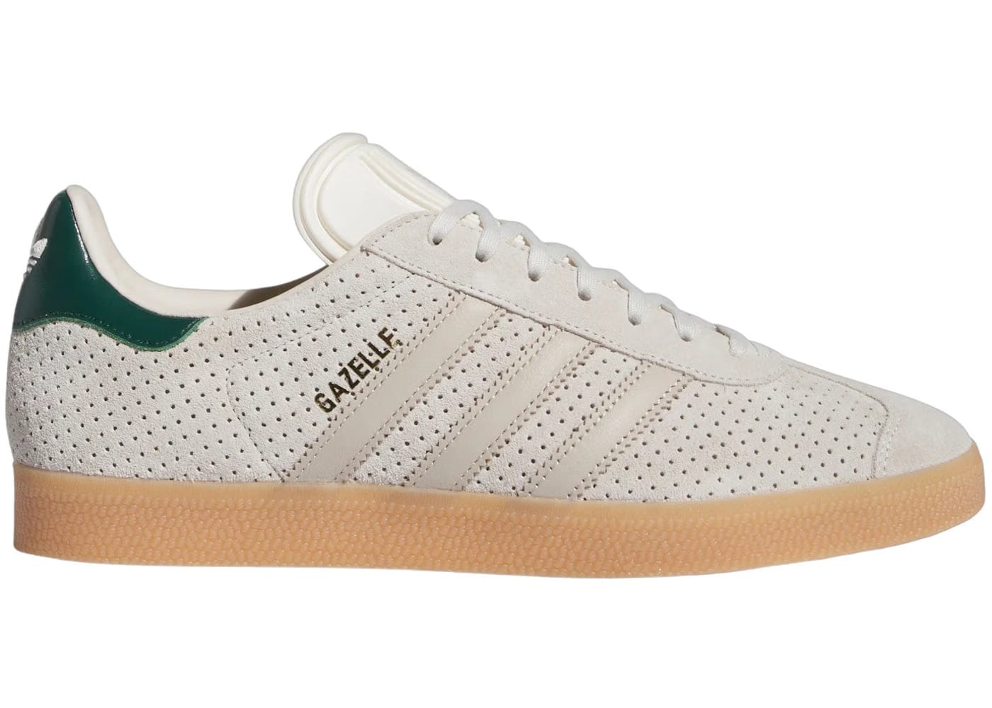 Adidas Gazelle Aluminium Wonder Beige Collegiate Green