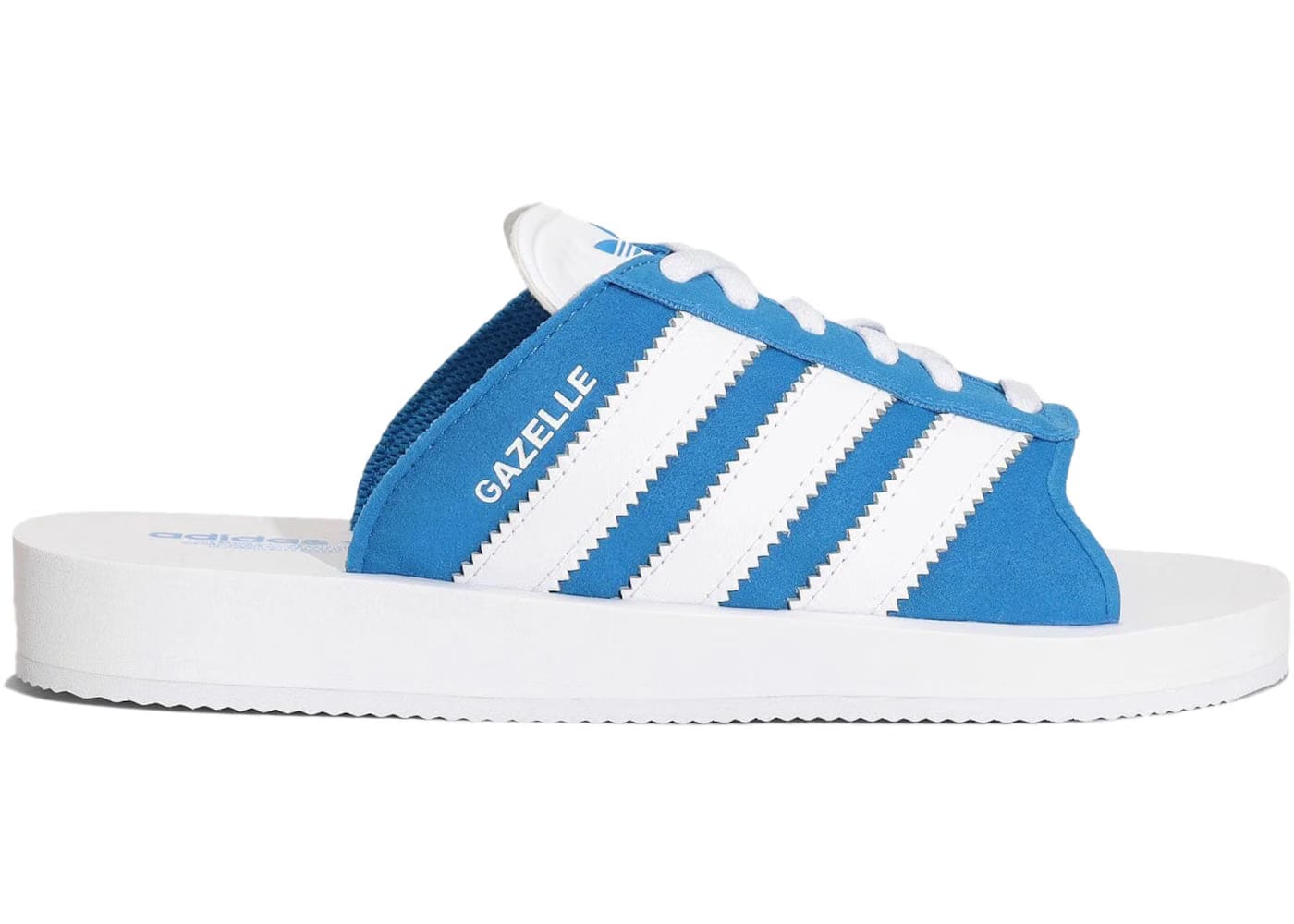 Adidas Gazelle Beach Slides Bluebird