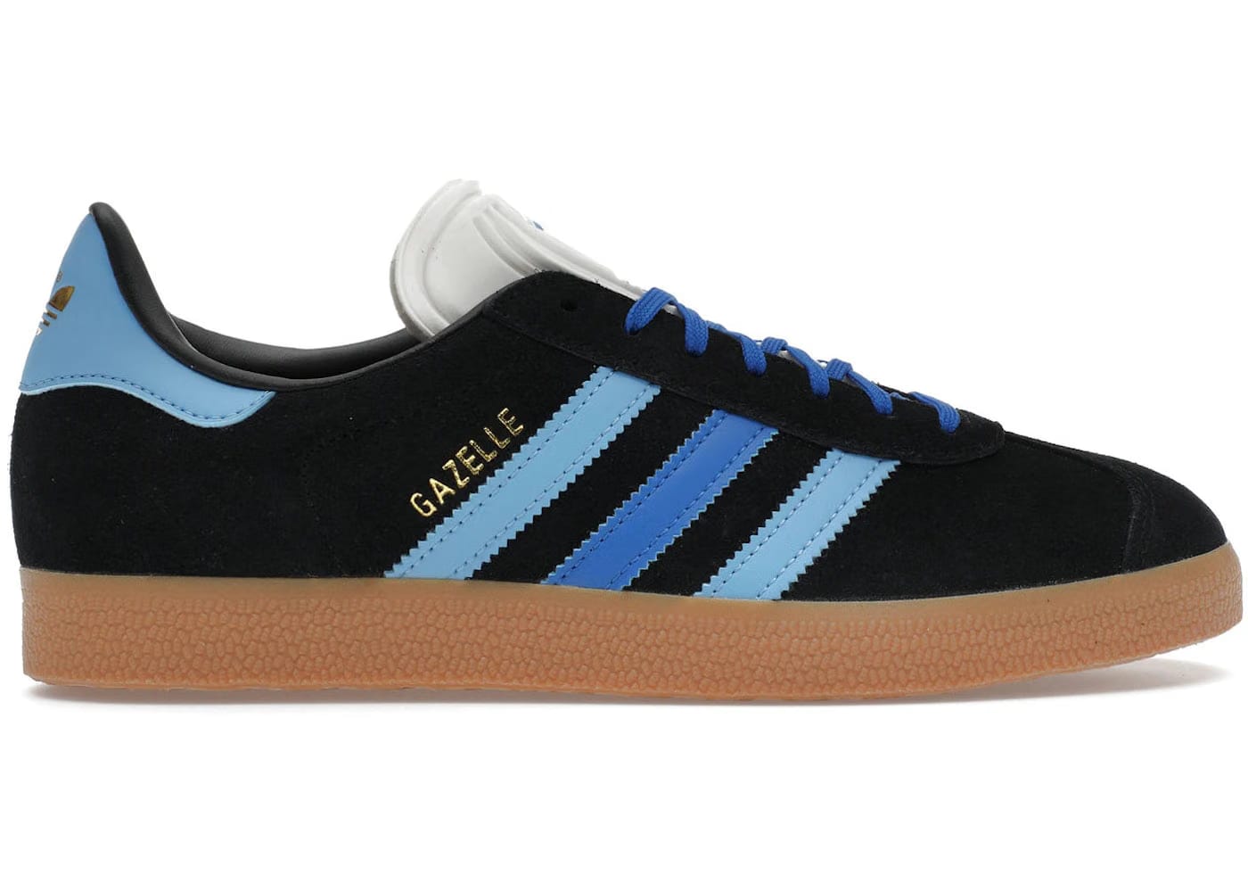 Adidas Gazelle Black Light Blue Womens