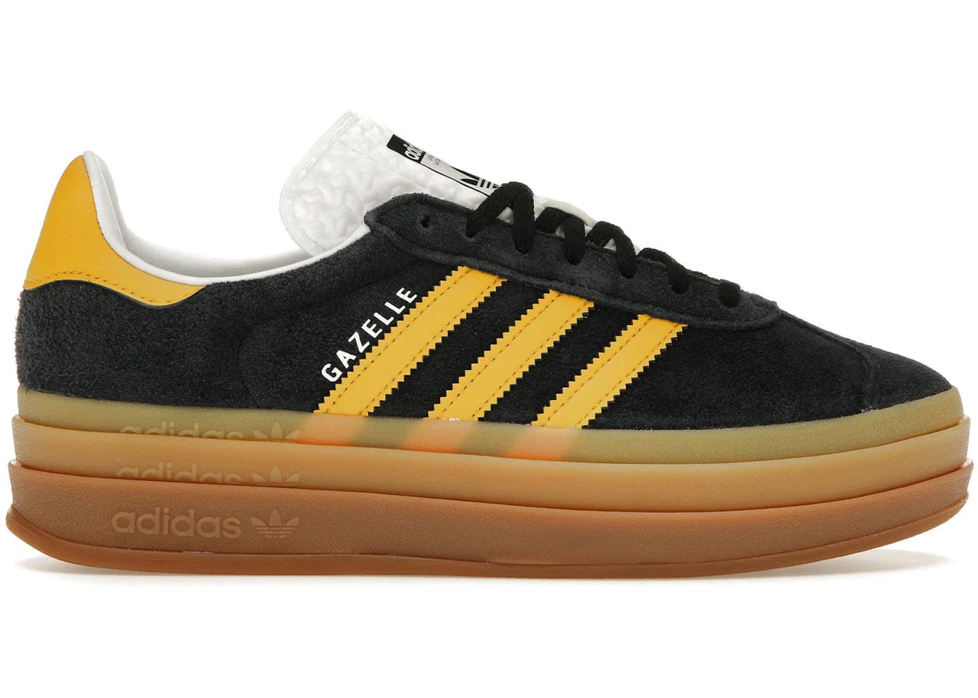 Wmns Gazelle Bold 'Black Bold Gold'