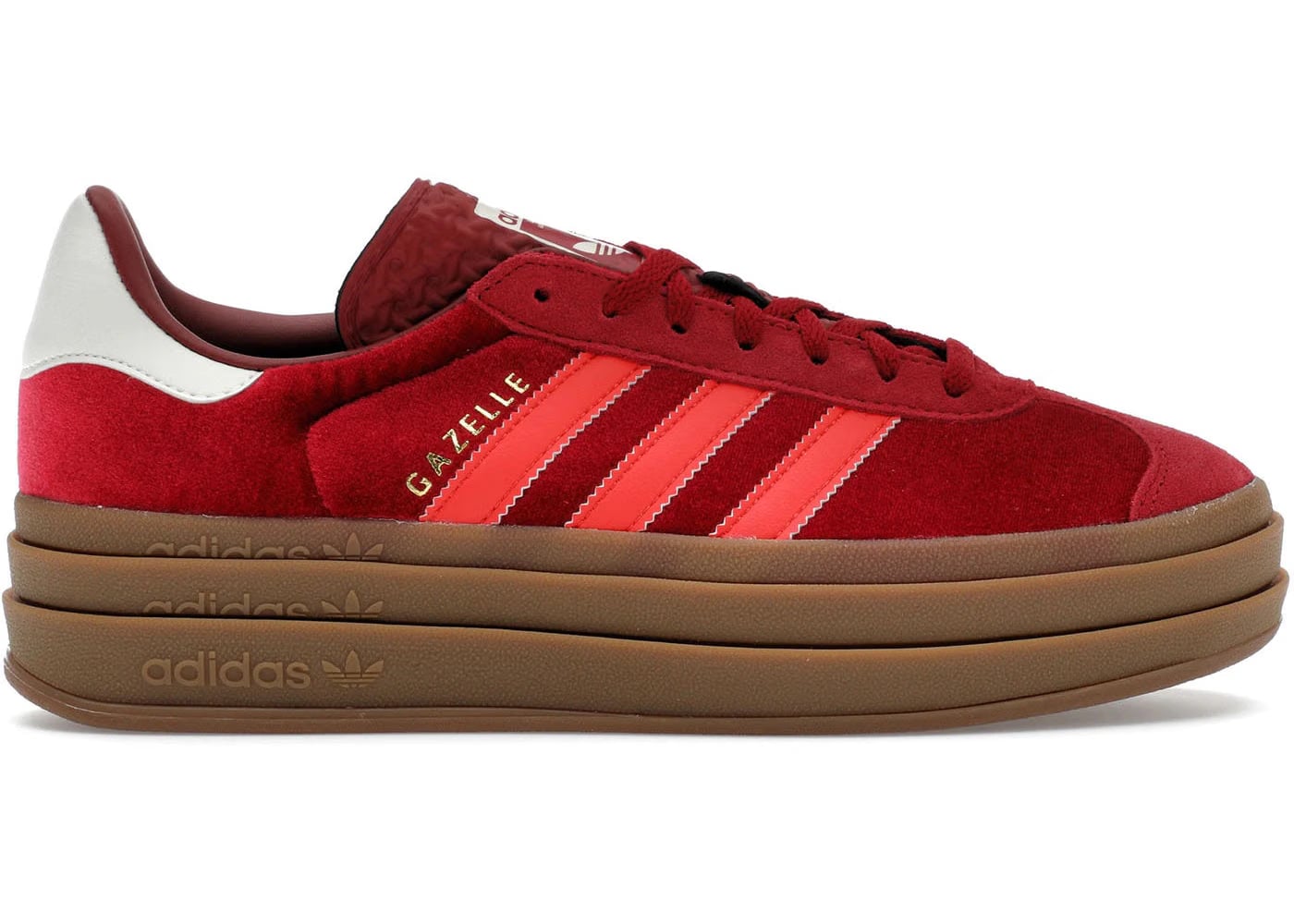 Adidas Wmns Gazelle Bold 'Bright Red Velvet'