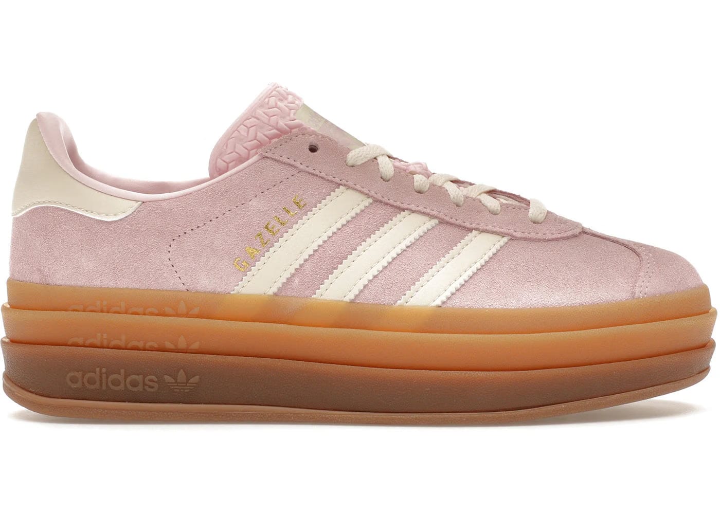 Adidas Gazelle Bold Clear Pink Cream White Womens
