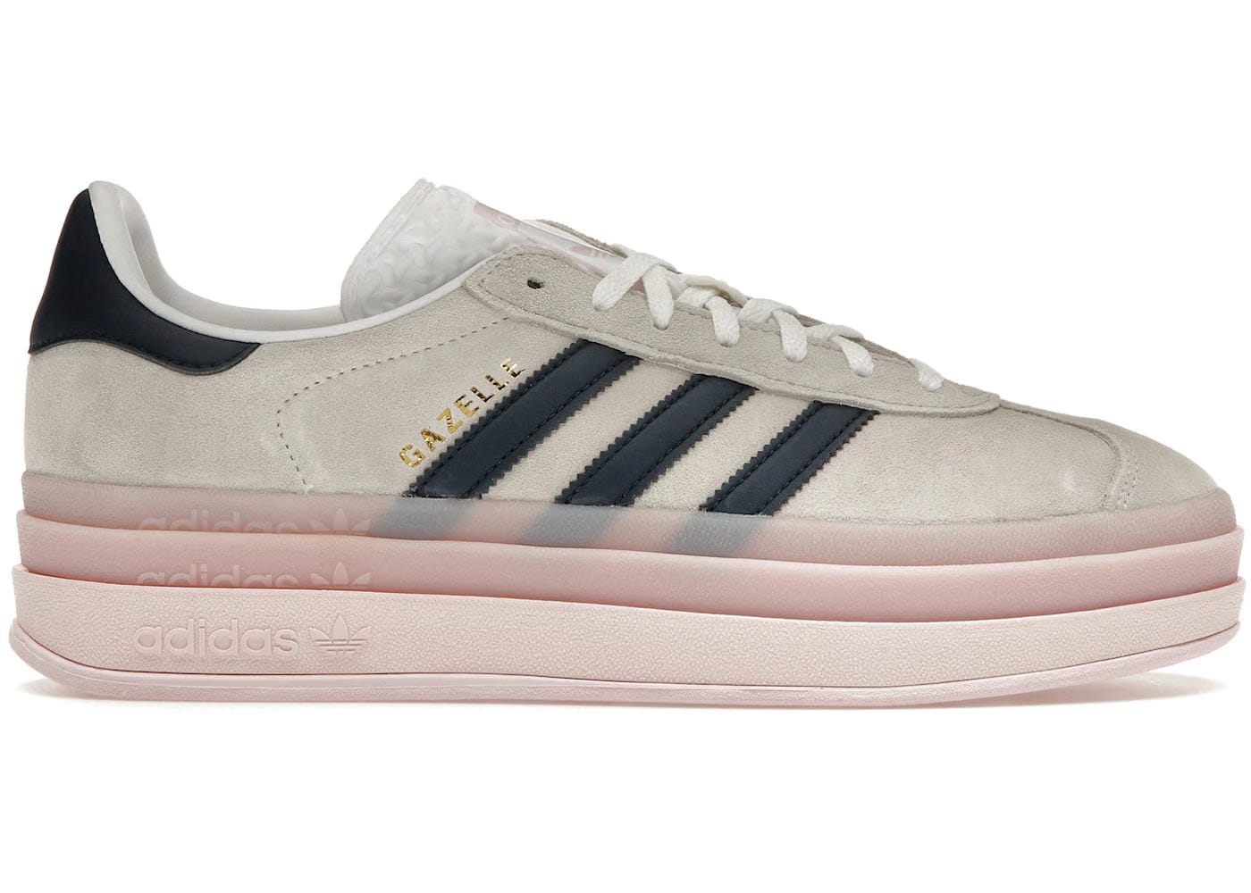 Adidas Wmns Gazelle Bold 'White Clear Pink Indigo'