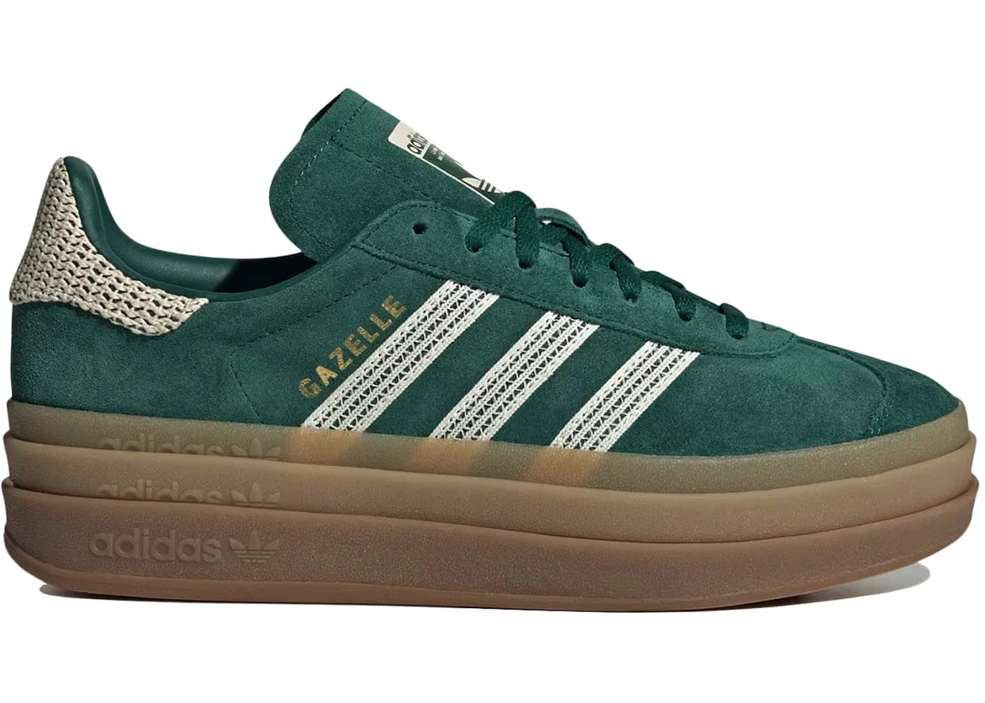 Adidas Wmns Gazelle Bold 'Crochet Pack - Collegiate Green'
