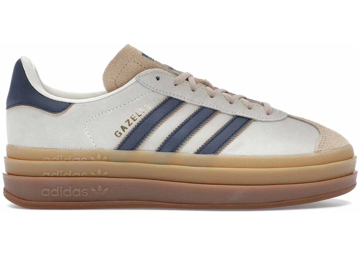Adidas Wmns Gazelle Bold 'Cream Night Indigo'