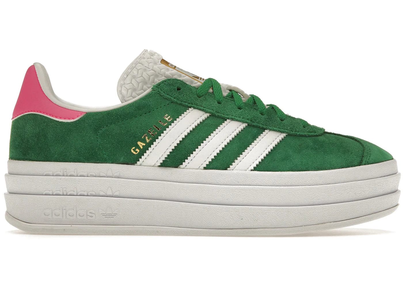 Adidas Wmns Gazelle Bold 'Green Lucid Pink'