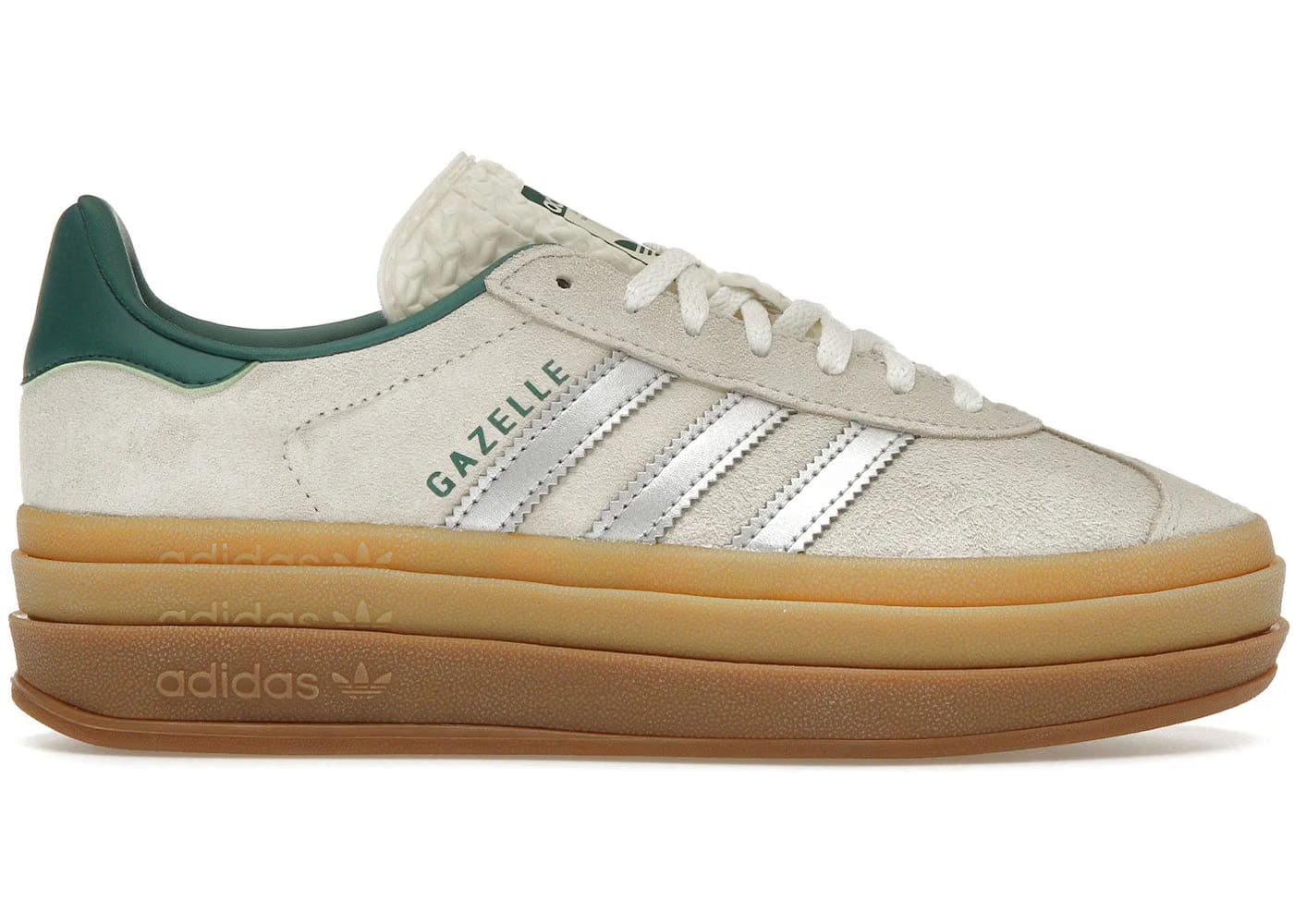 Adidas Gazelle Bold Off White Collegiate Green (Women'S)