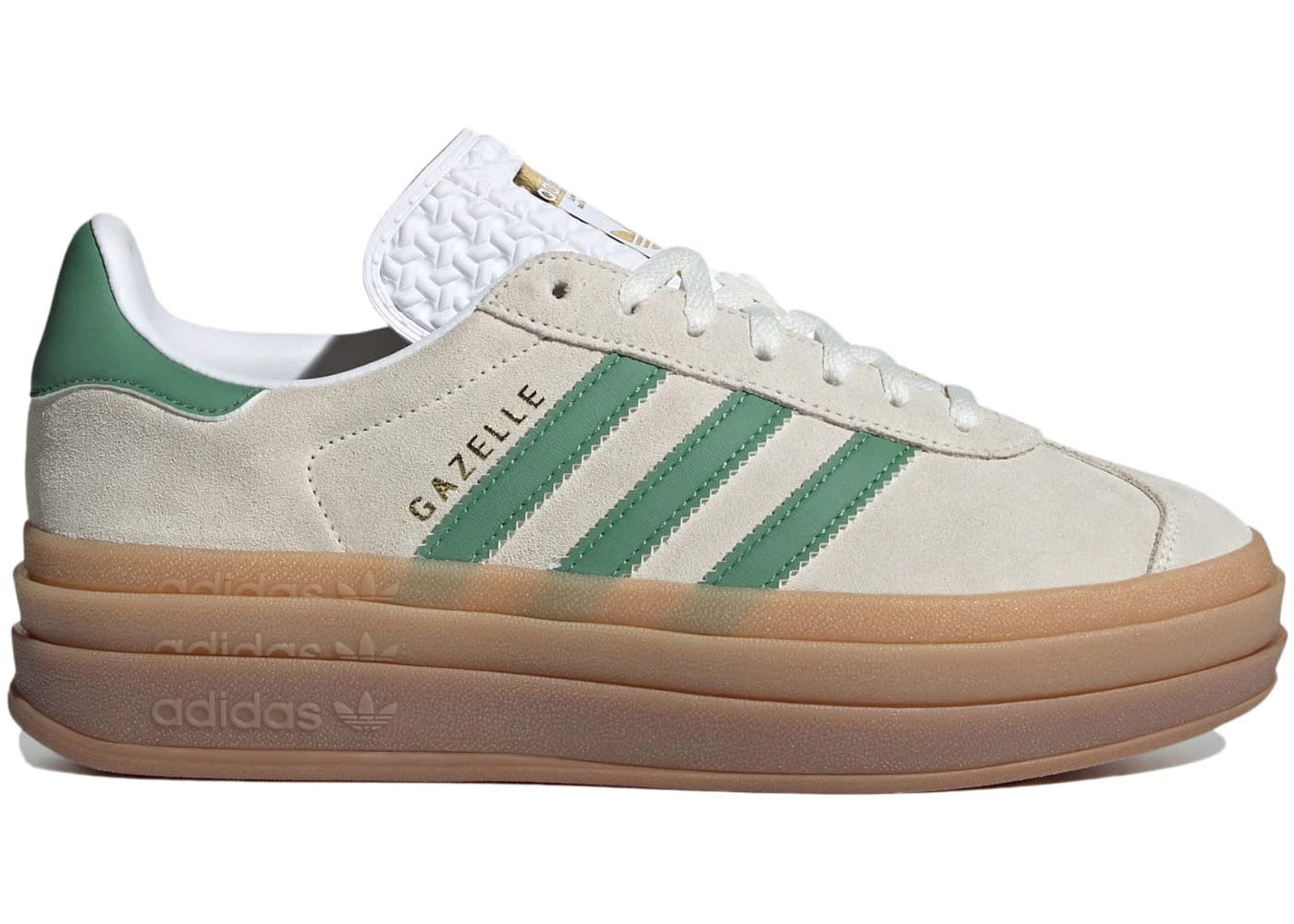 Adidas Gazelle Bold Off White Preloved Green (Women'S)