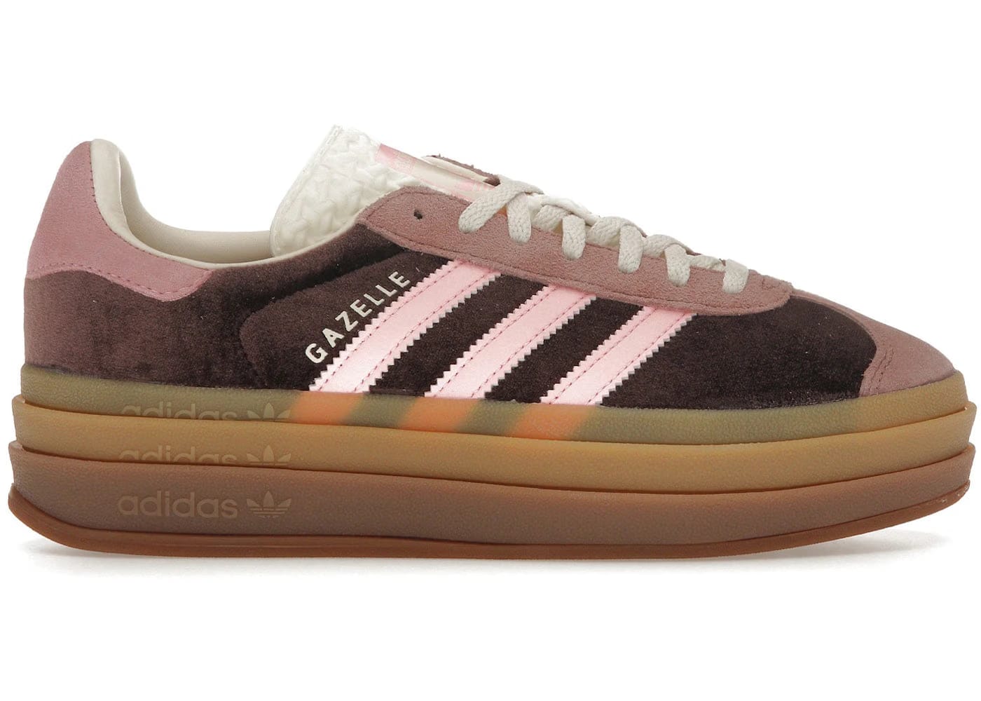 Adidas Wmns Gazelle Bold 'Shadow Brown Glow Pink Velvet'