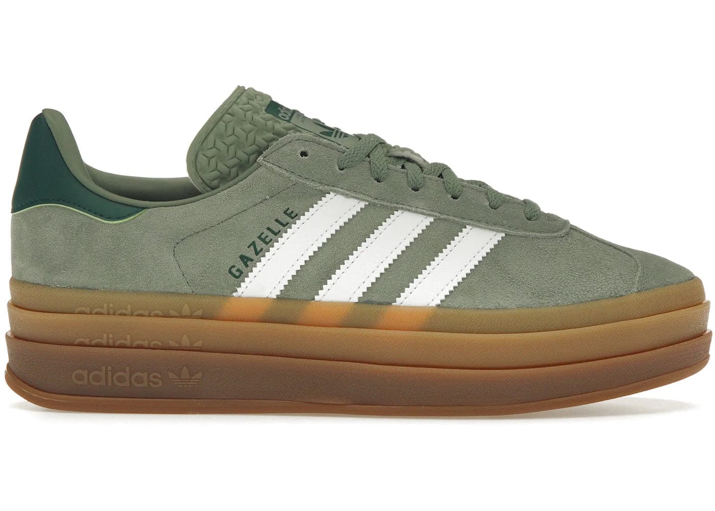 Adidas Wmns Gazelle Bold 'Silver Green Gum'
