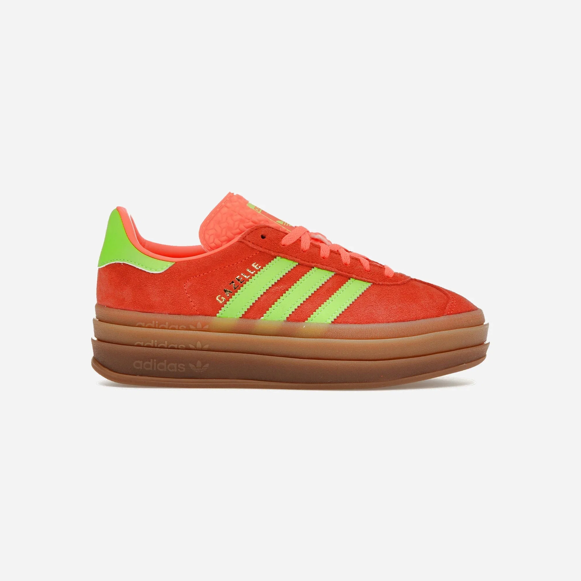 Adidas Gazelle Bold Solar Orange Solar Green Womens