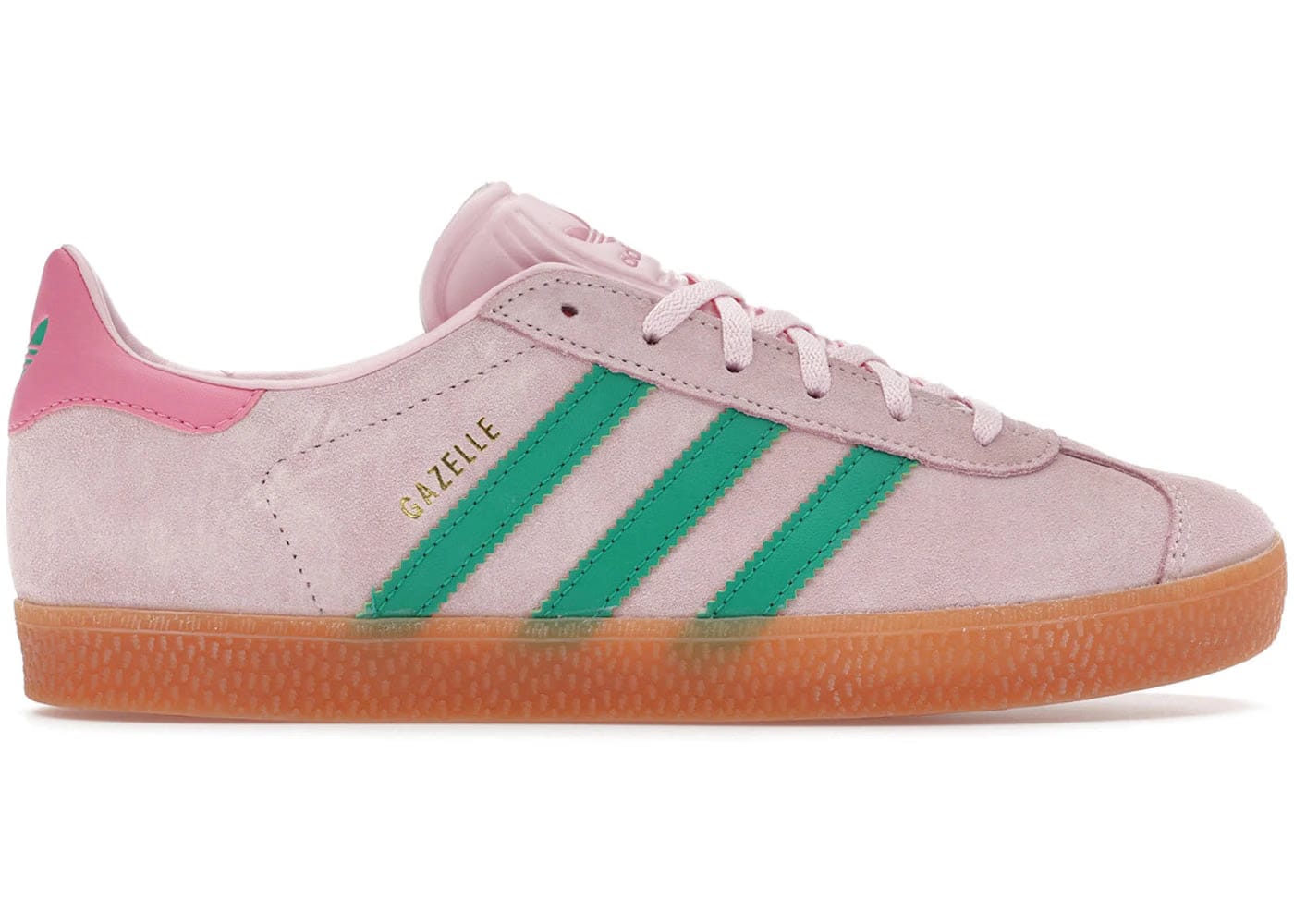 Adidas Gazelle Clear Pink Court Green GS