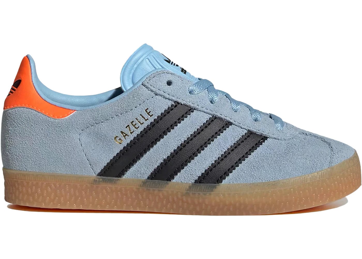 Adidas Gazelle Clear Sky Black Solar Orange PS