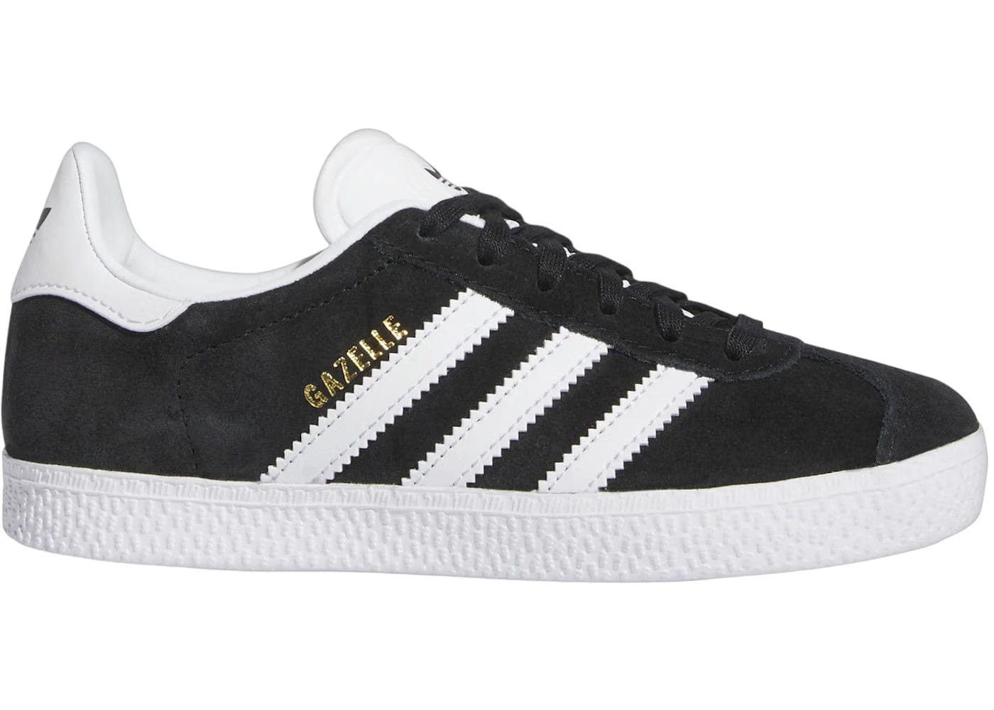 Adidas Gazelle Core Black Cloud White Gold Metallic (PS)