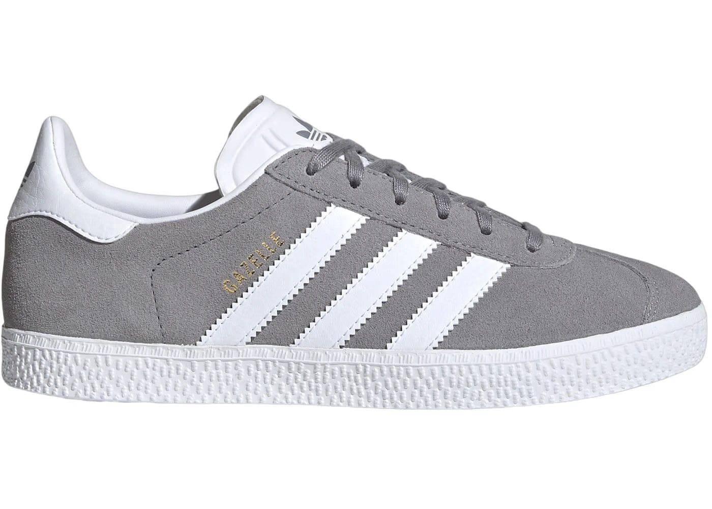 Adidas Gazelle Grey Cloud White Gold Metallic (GS)