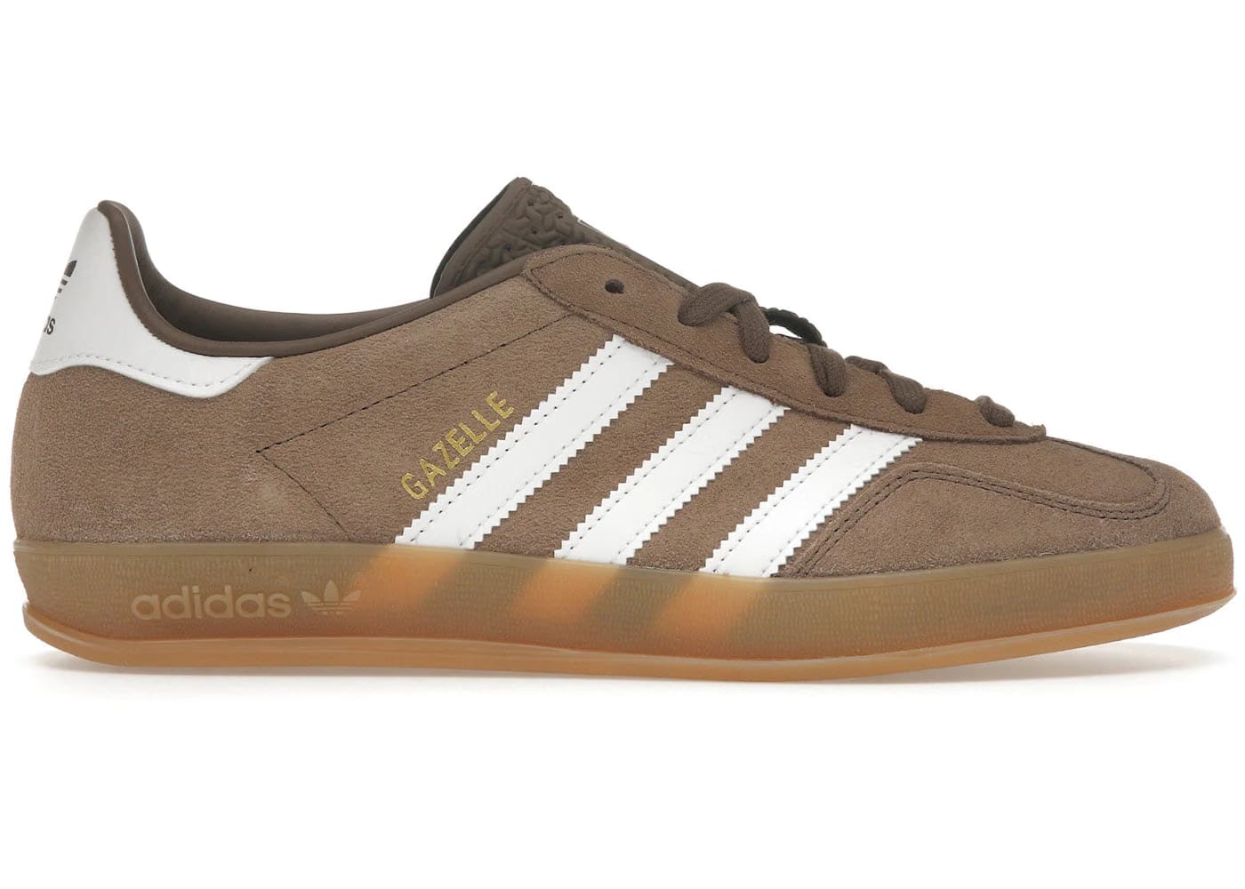 Adidas Gazelle Indoor Earth Strata White Gold Metallic