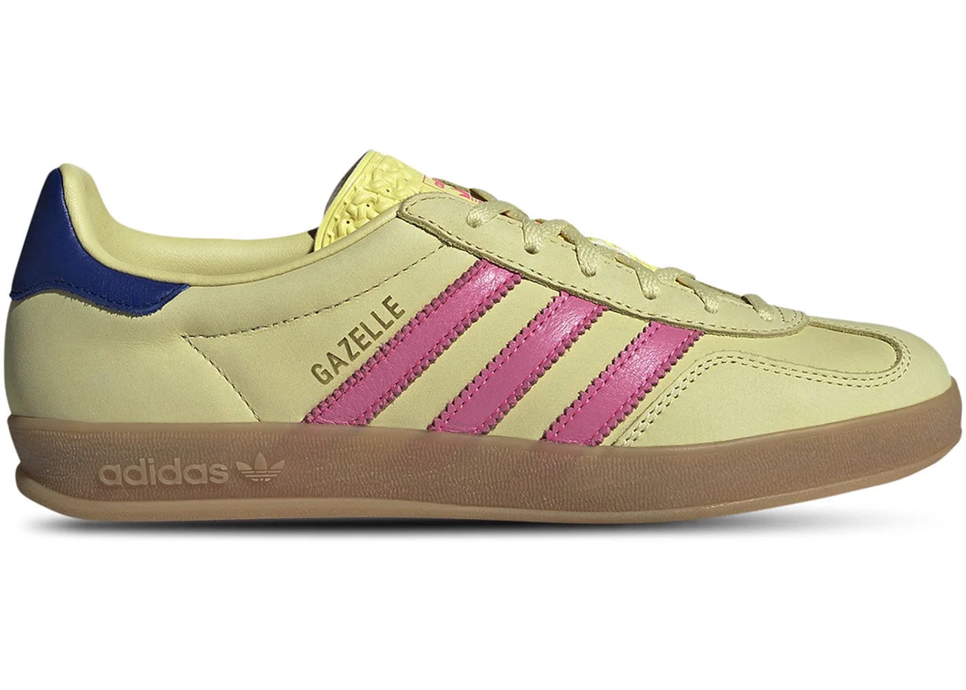 Adidas Gazelle Indoor Powder Yellow Lucid Pink Royal (Women'S)