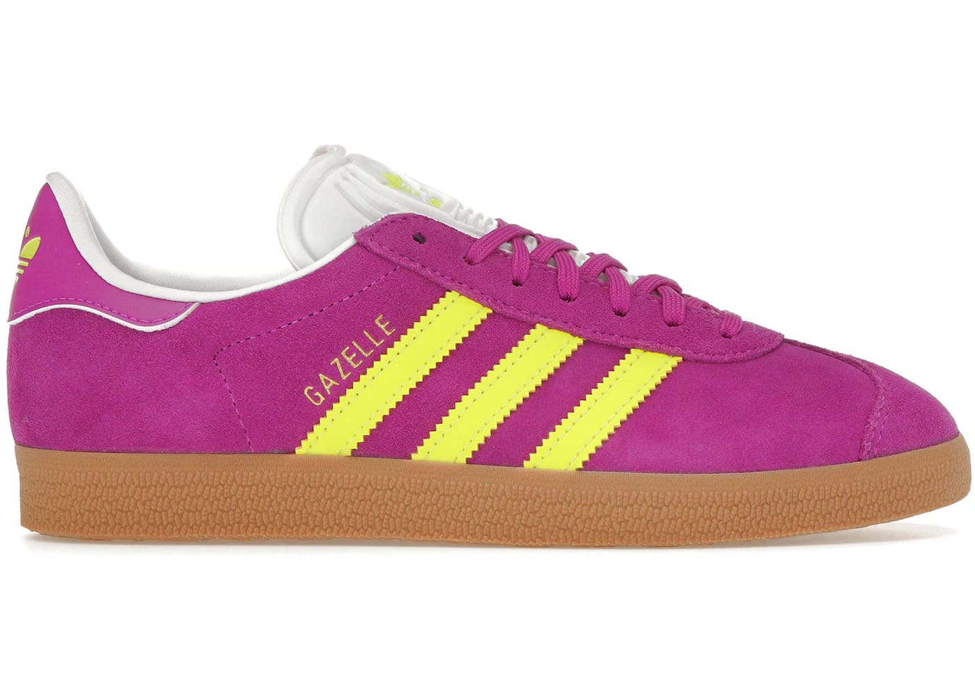 Adidas Gazelle Purple Burst Solar Yellow Womens