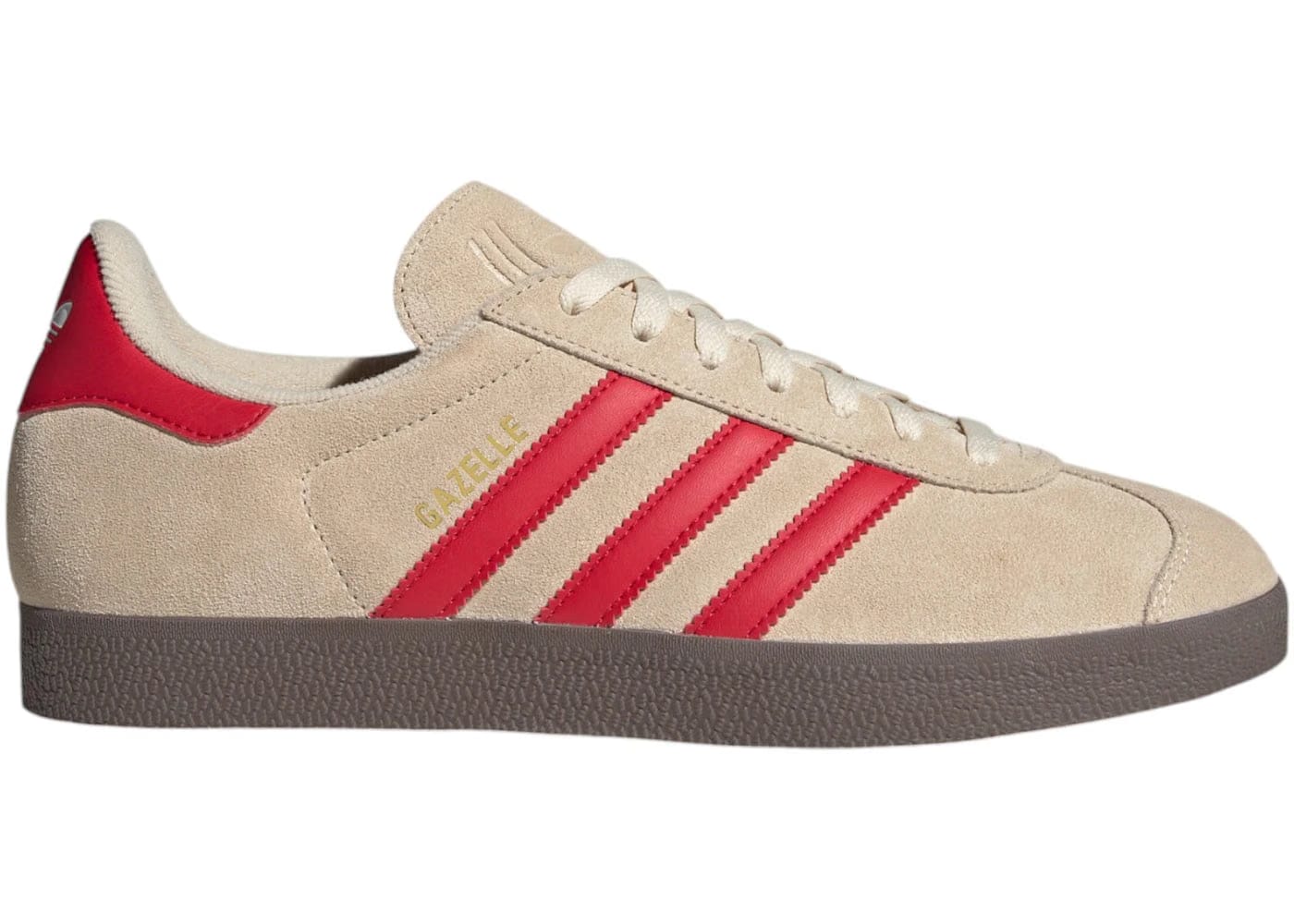 Adidas Gazelle Sand Strata Better Scarlet Cloud White