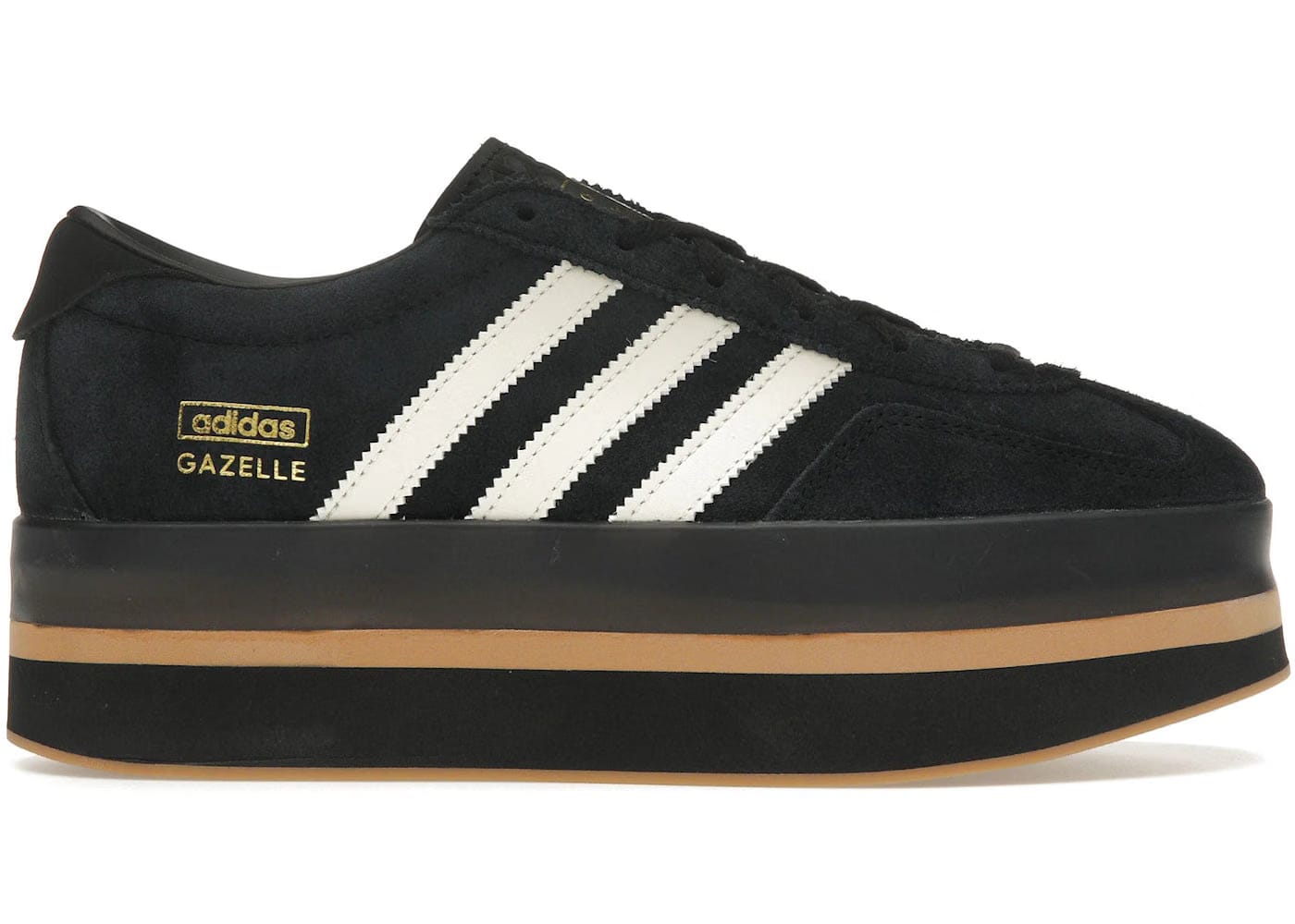 Adidas Gazelle Stack Black Cream White Womens