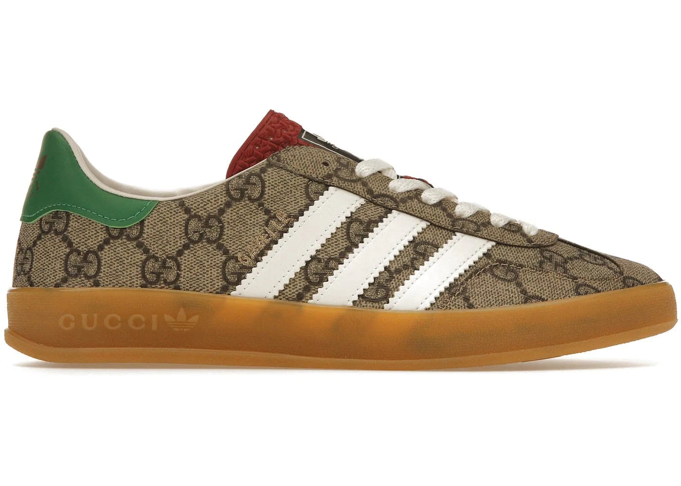 Adidas X Gucci Gazelle Beige Gg Monogram Womens
