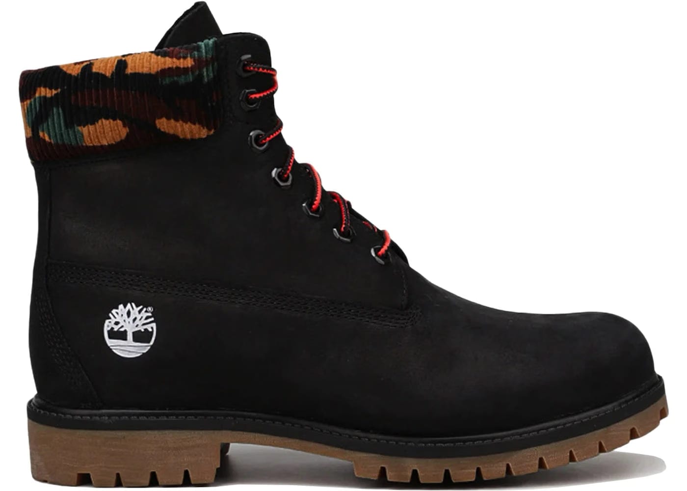 Timberland 6 Inch Heritage Warm Lined Boot Black Camo