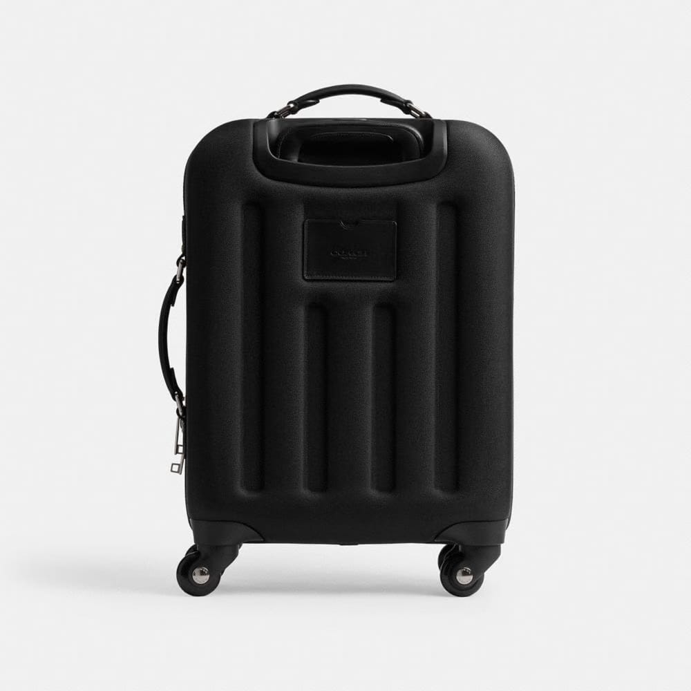 Coach Wheeled Carry On In Signature Canvas Charcoal