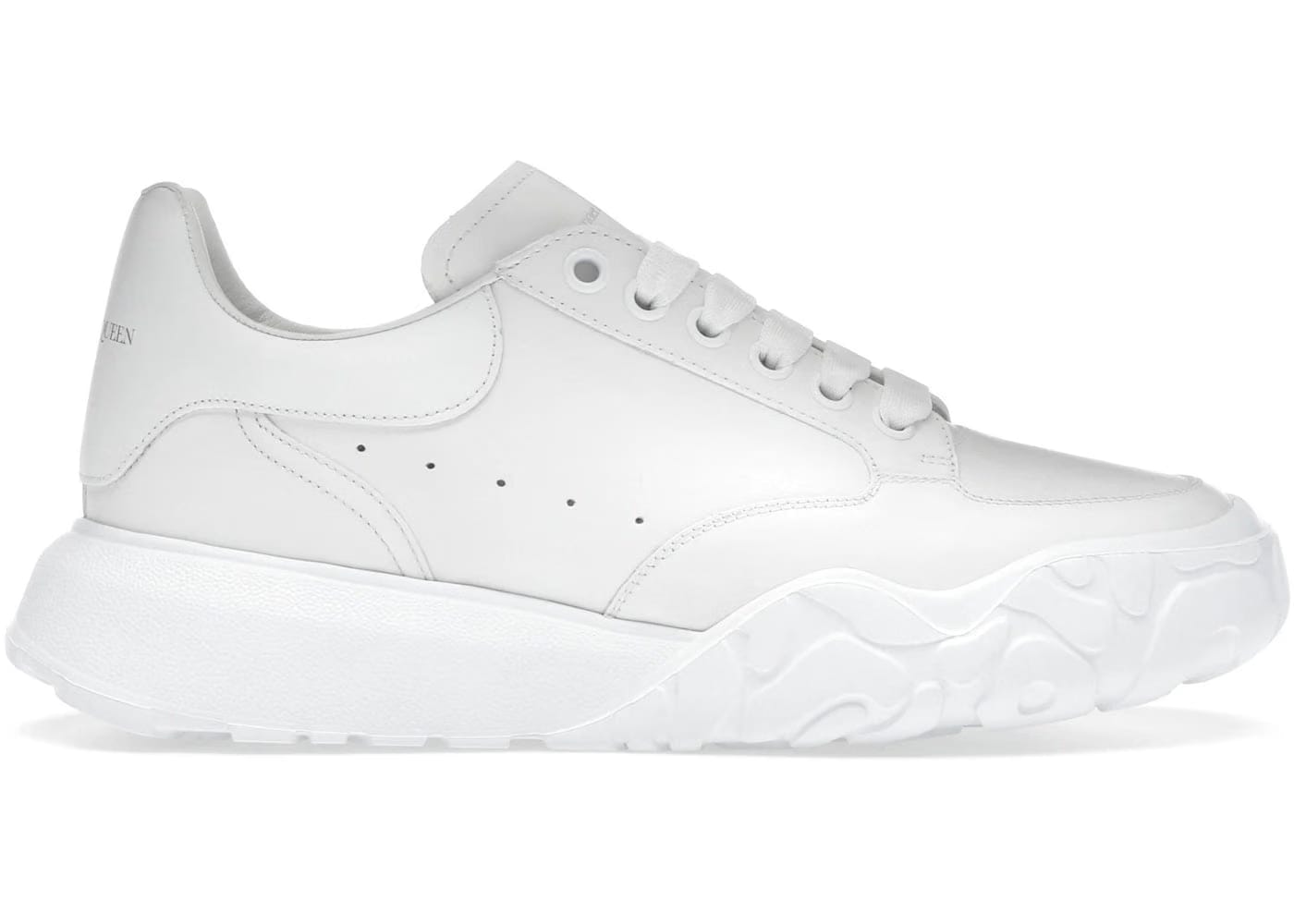 Alexander Mcqueen Court Trainers White Leather
