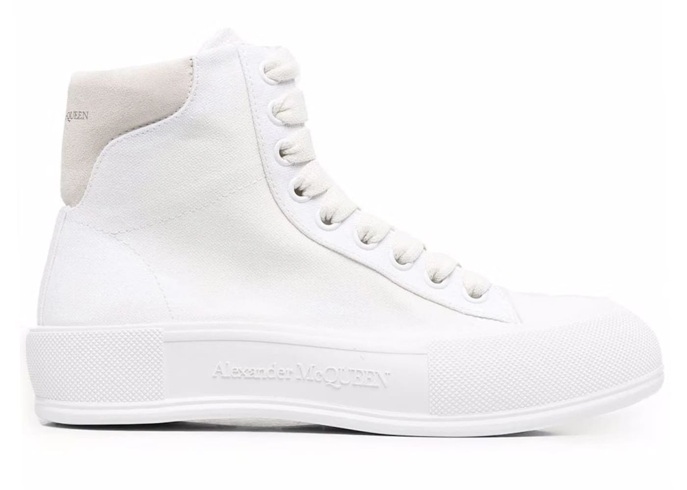 Alexander McQueen Wmns Deck Plimsoll High 'White'