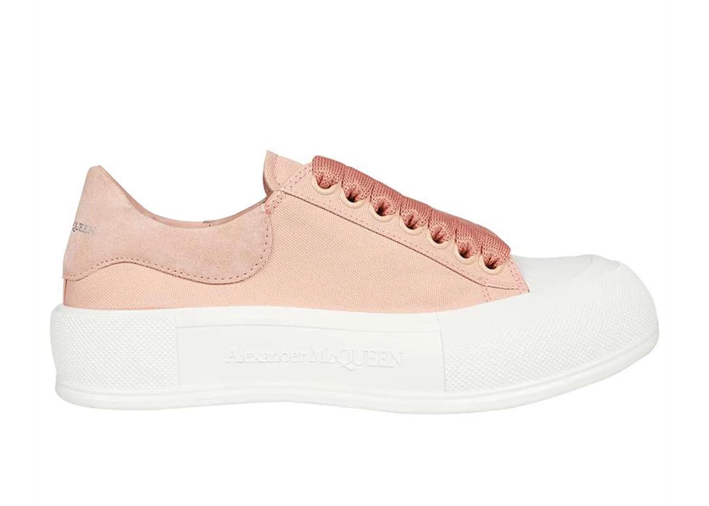Alexander McQueen Wmns Deck Lace-Up Plimsoll 'Magnolia'