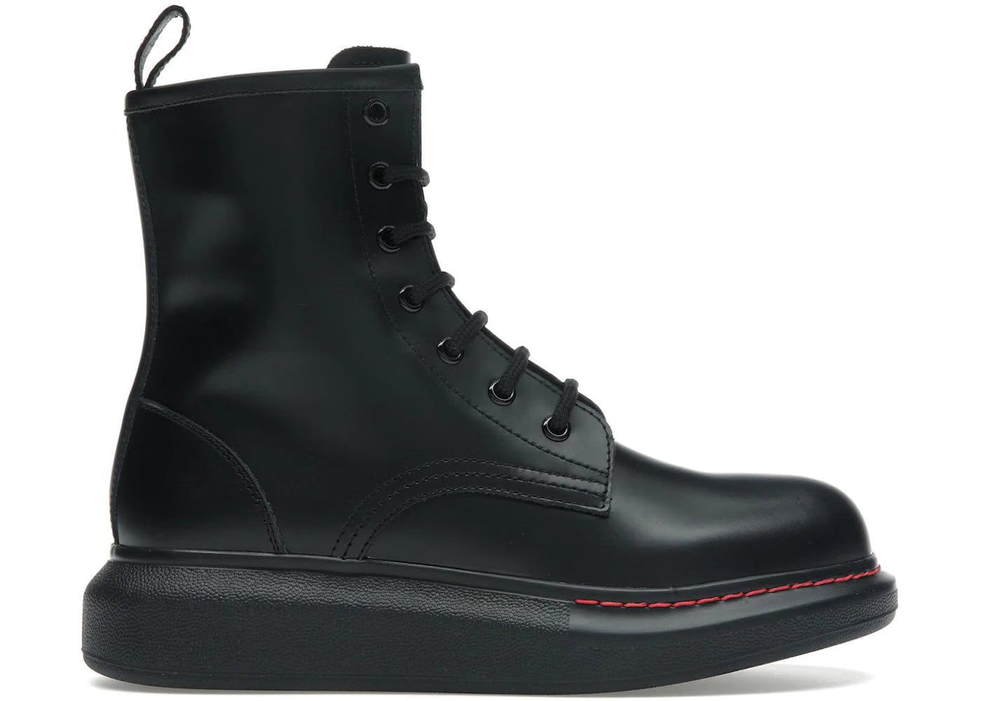 Alexander McQueen Wmns Hybrid Combat Boot 'Black'