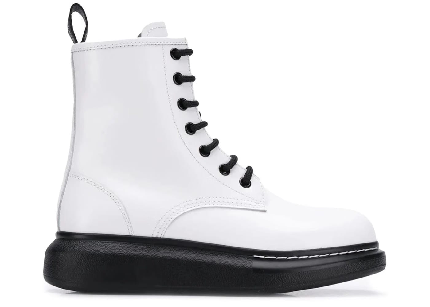 Alexander McQueen Hybrid Lace-Up Boot Black