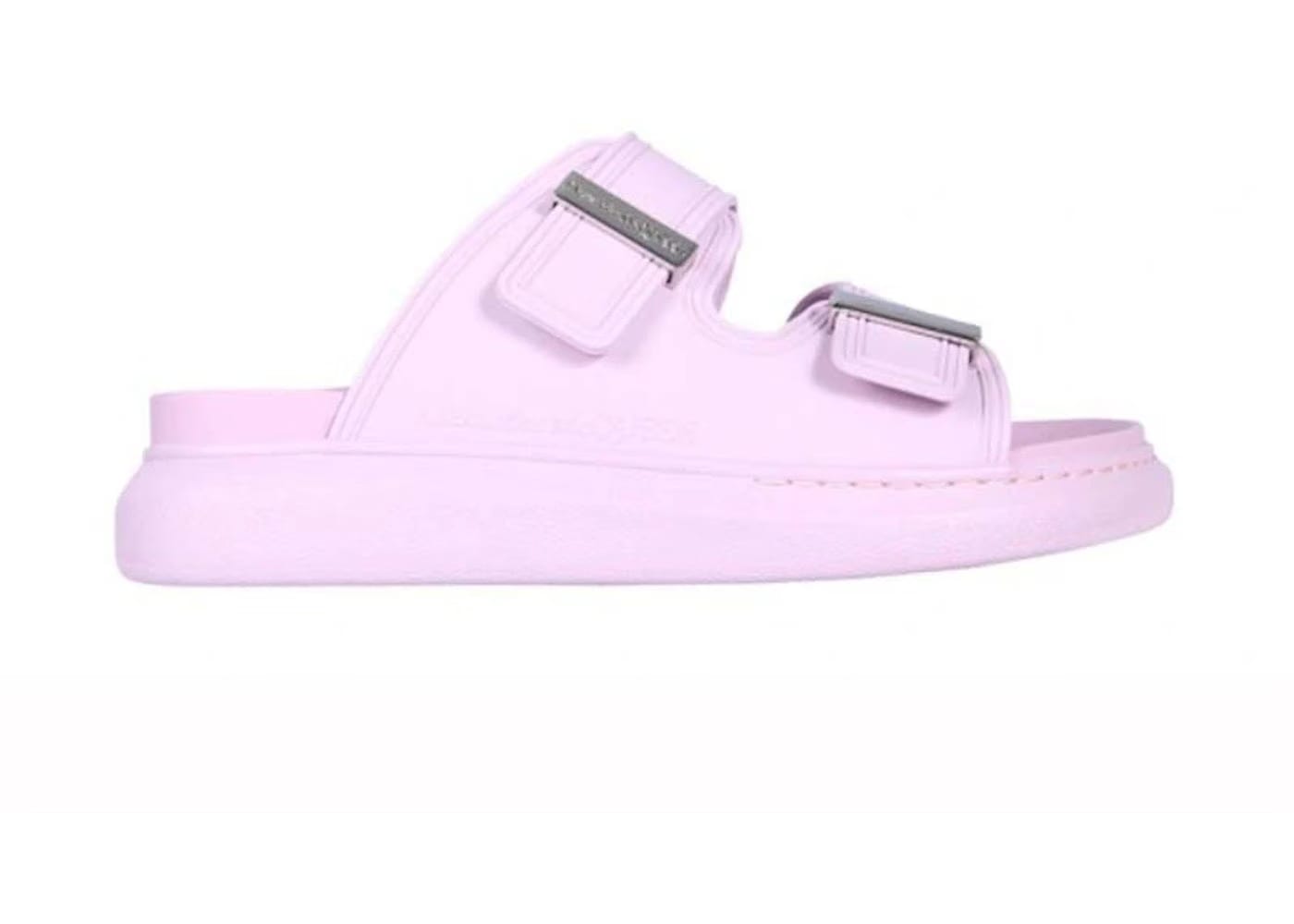 Alexander Mcqueen Hybrid Buckled Rubber Sandal Pink (Women'S)