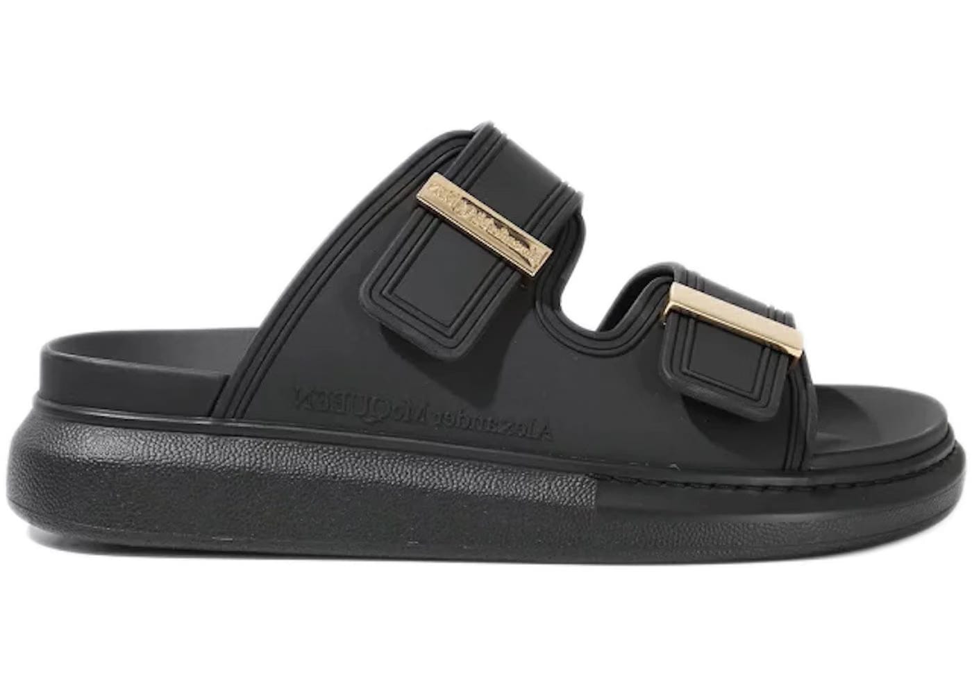 Alexander McQueen Wmns Hybrid Slide 'Black Gold'
