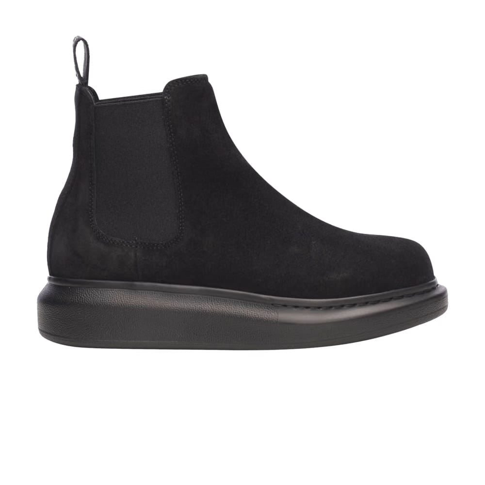 Alexander Mcqueen Hybrid Chelsea Boot Black Suede (Women'S)