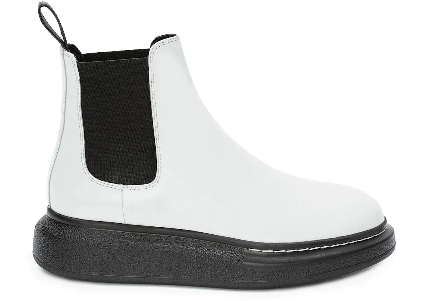Alexander Mcqueen Hybrid Chelsea Boot Black White (Women'S)