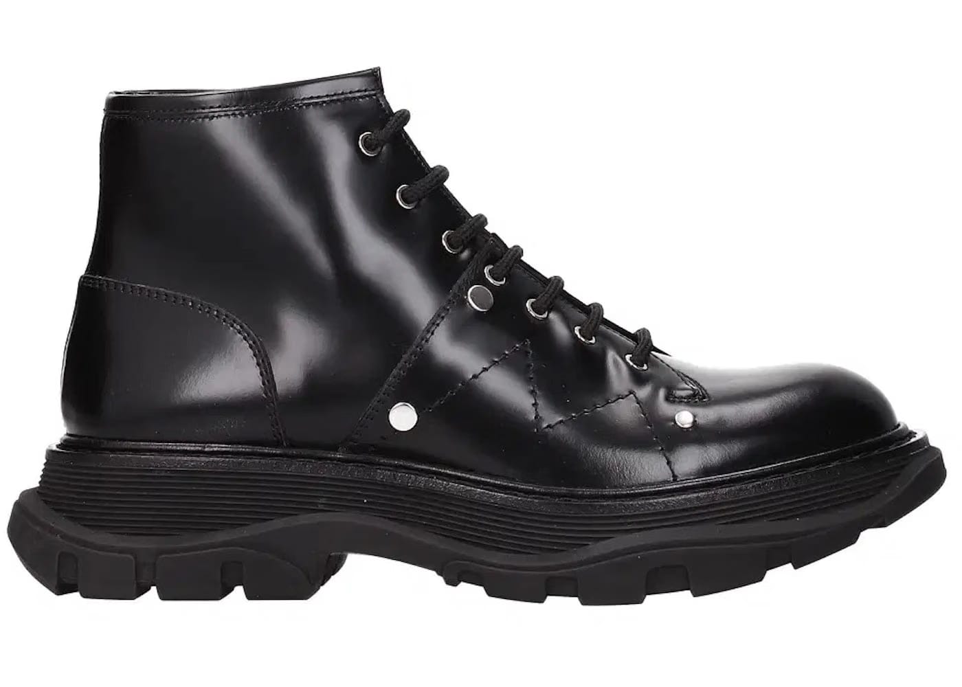 Alexander Mcqueen Leather Ankle Boot Black (Women'S)