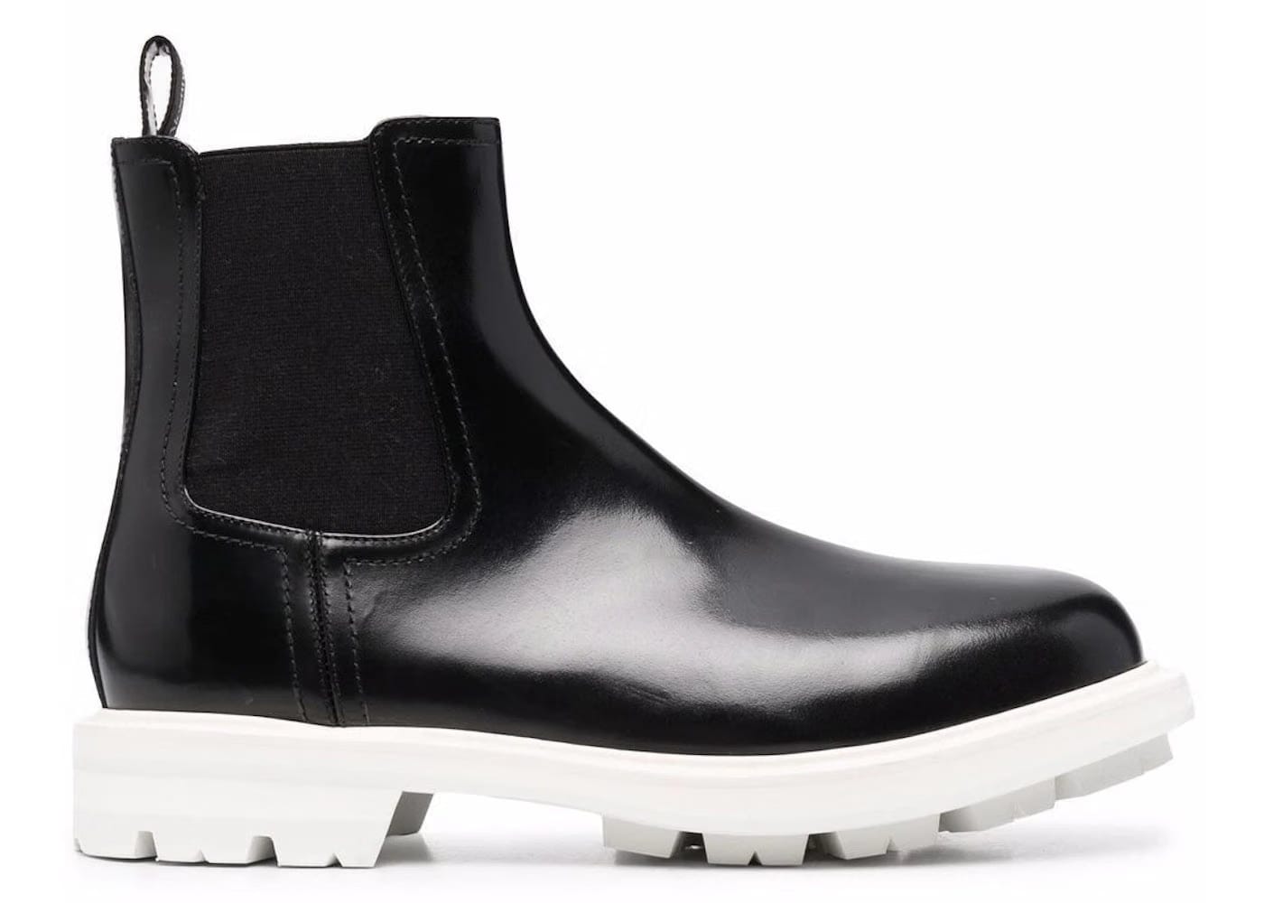 Alexander McQueen Chelsea Boot Black White