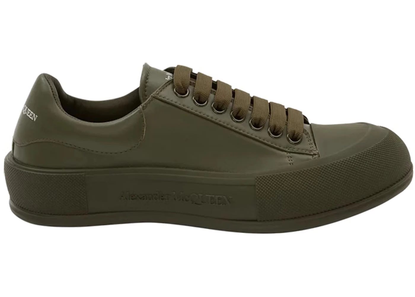 Alexander McQueen Deck Lace Plimsoll Khaki