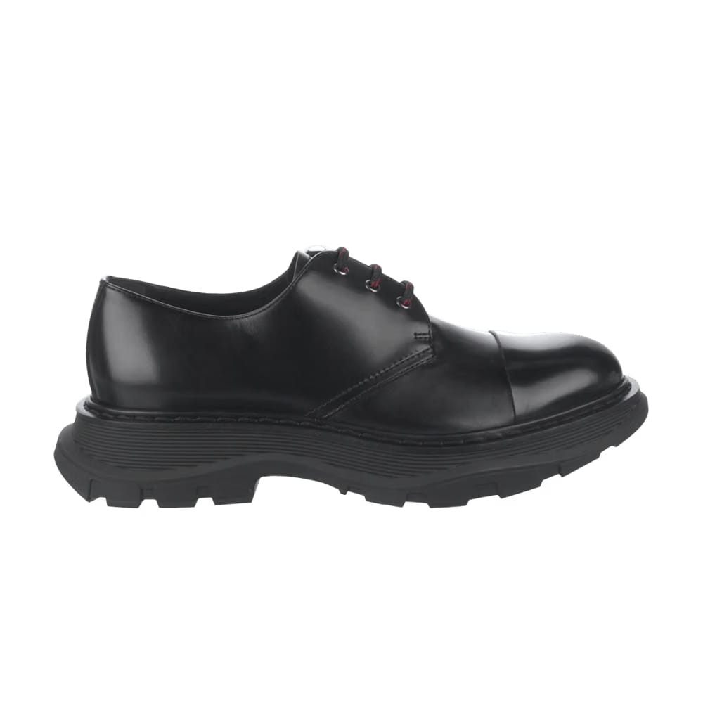 Alexander Mcqueen Leather Derby Shoe Black