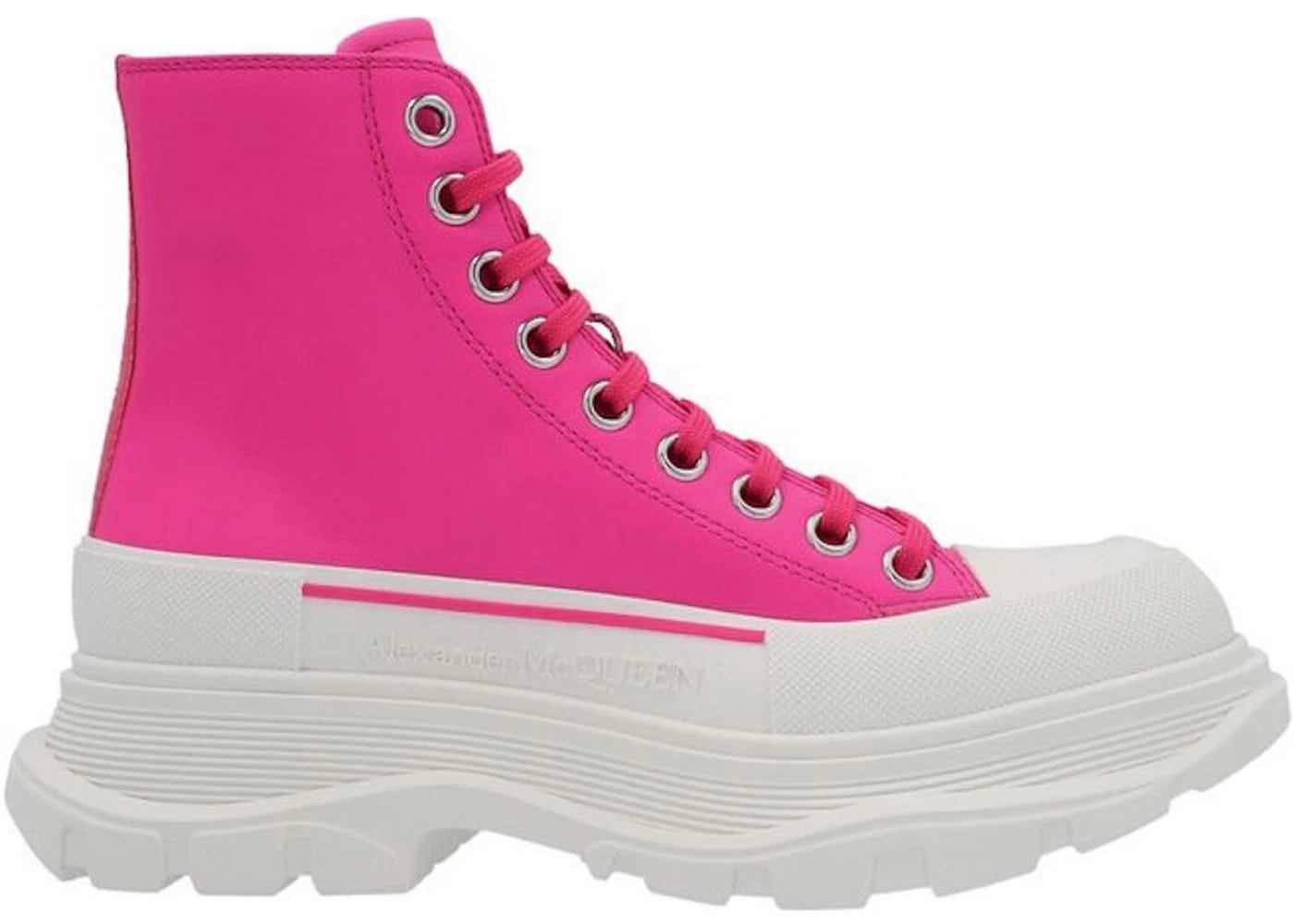 Alexander McQueen Wmns Tread Slick Boot 'Fuchsia'