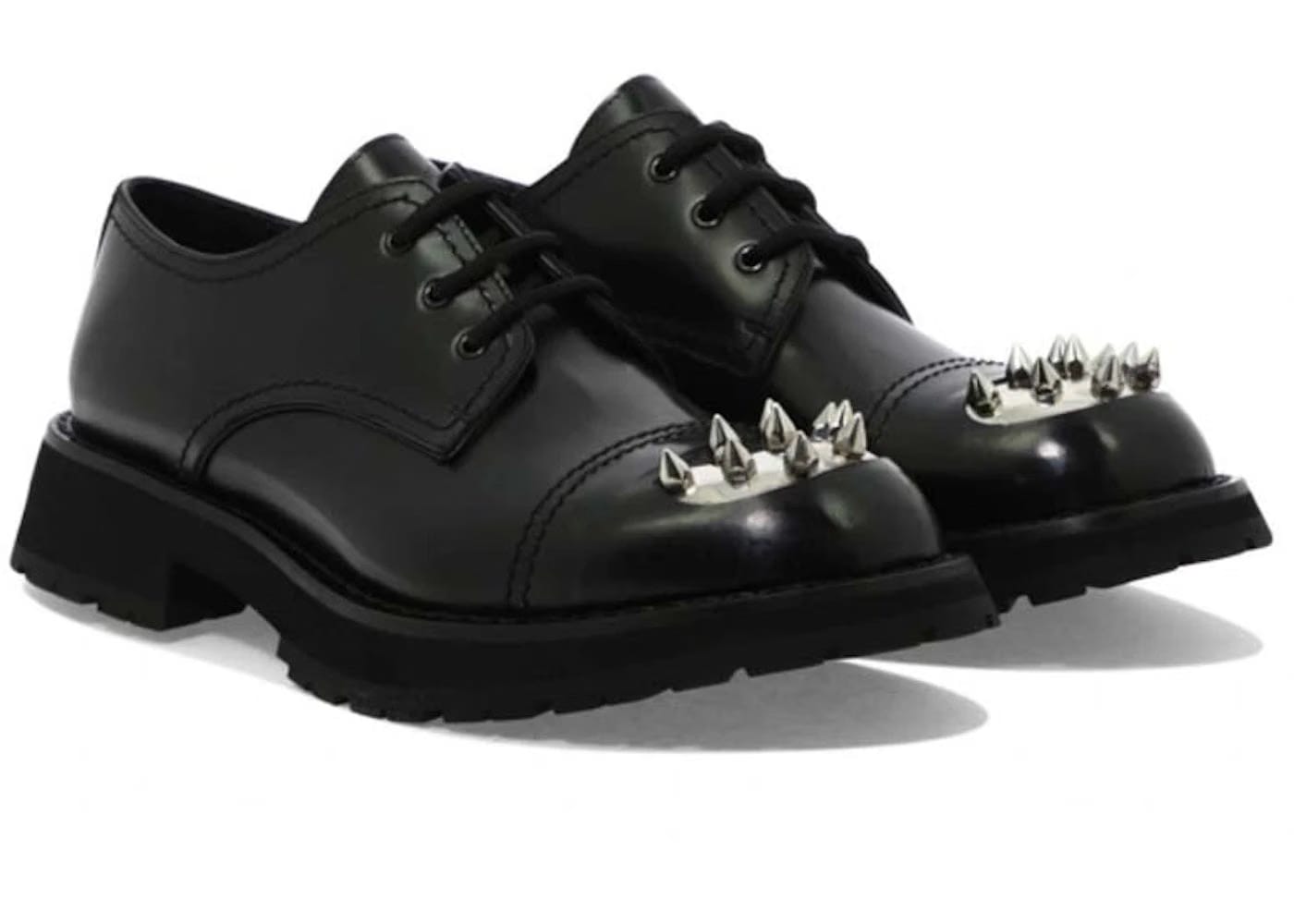 Alexander McQueen Punk Stud Derby Black