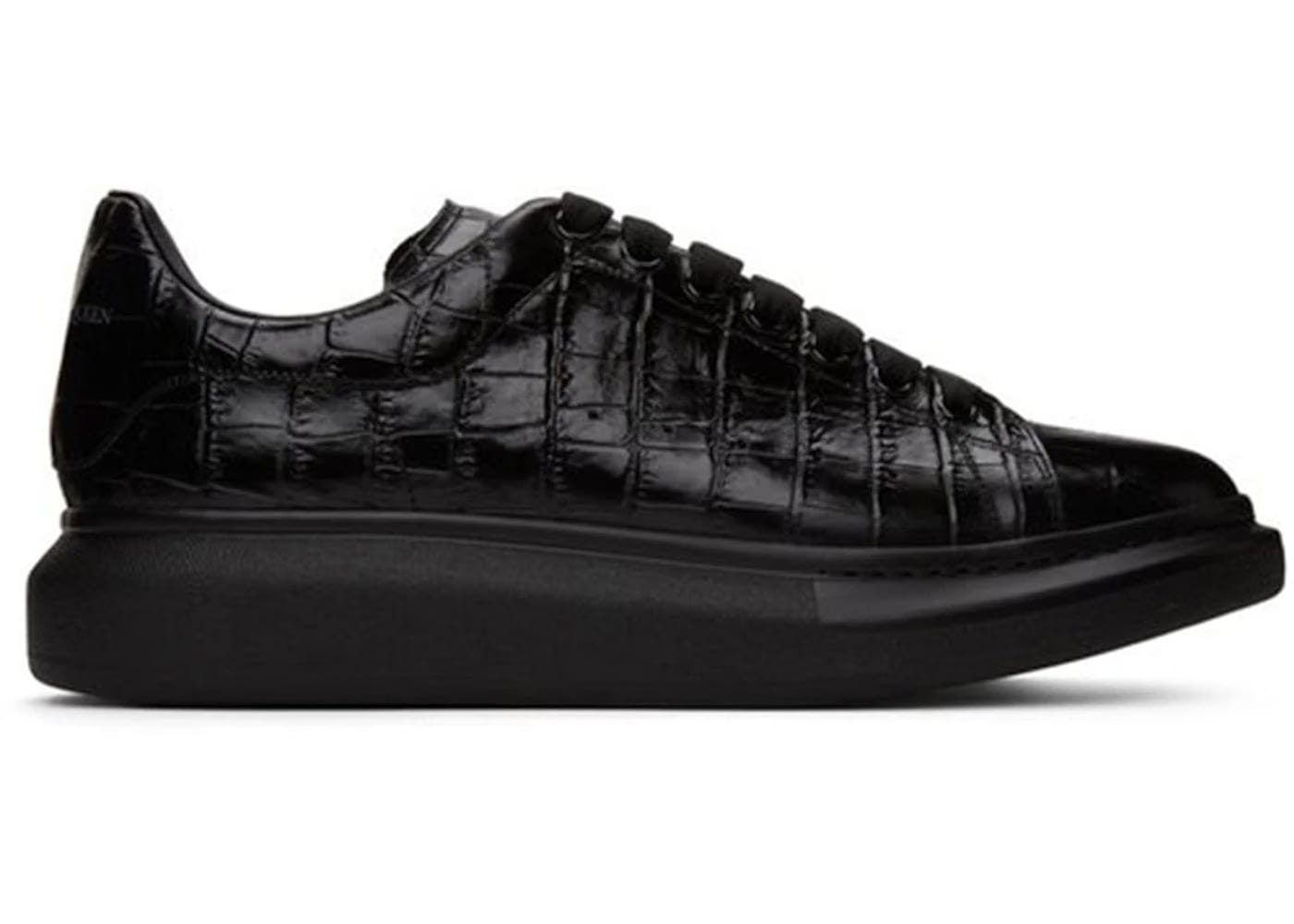 Alexander McQueen Oversized Sneaker Croc Black