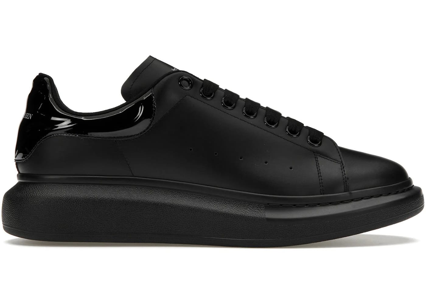 Alexander Mcqueen Oversized Black Gloss Heel