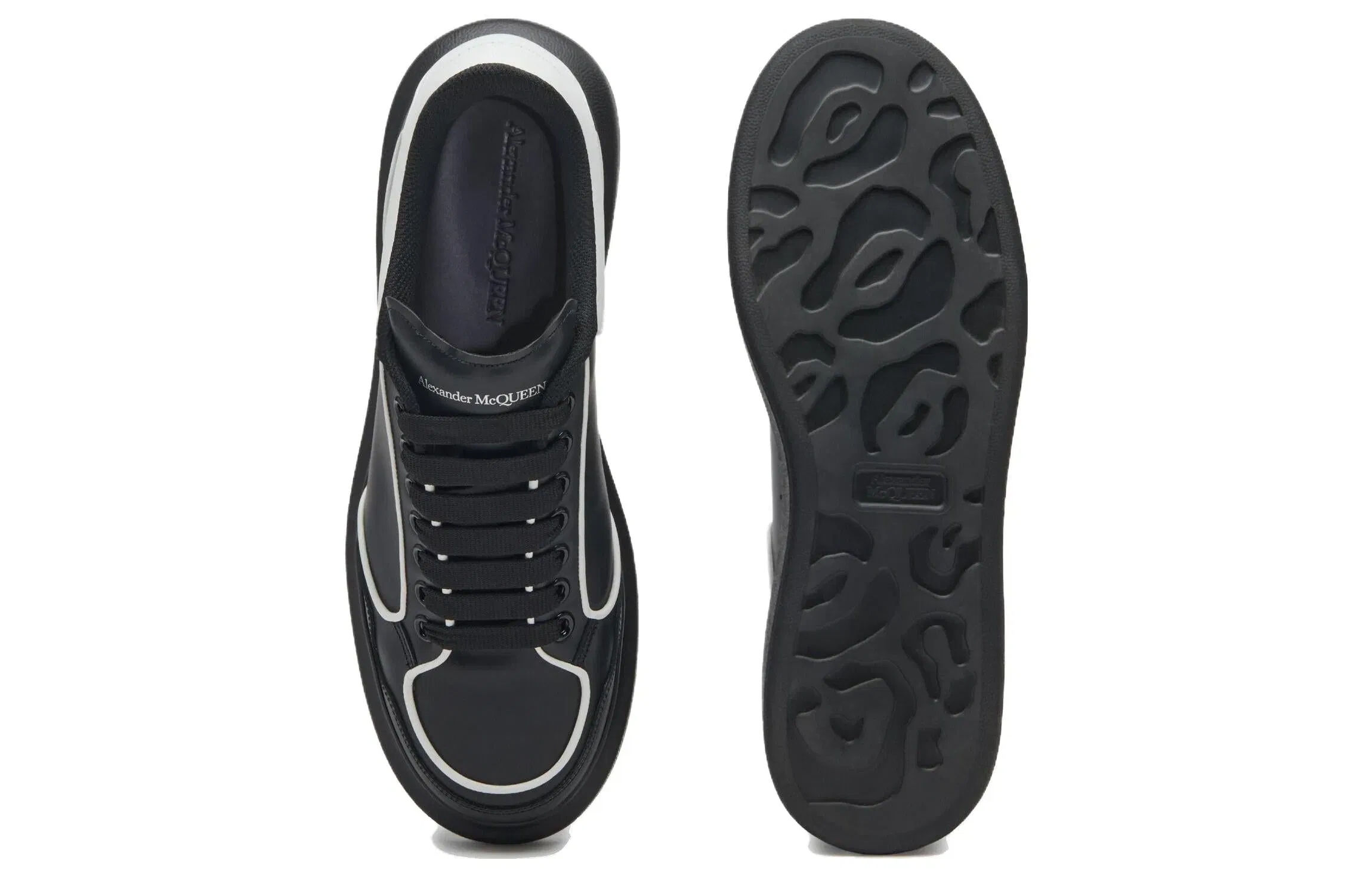 Alexander McQueen Oversized Retro Sneaker Black White