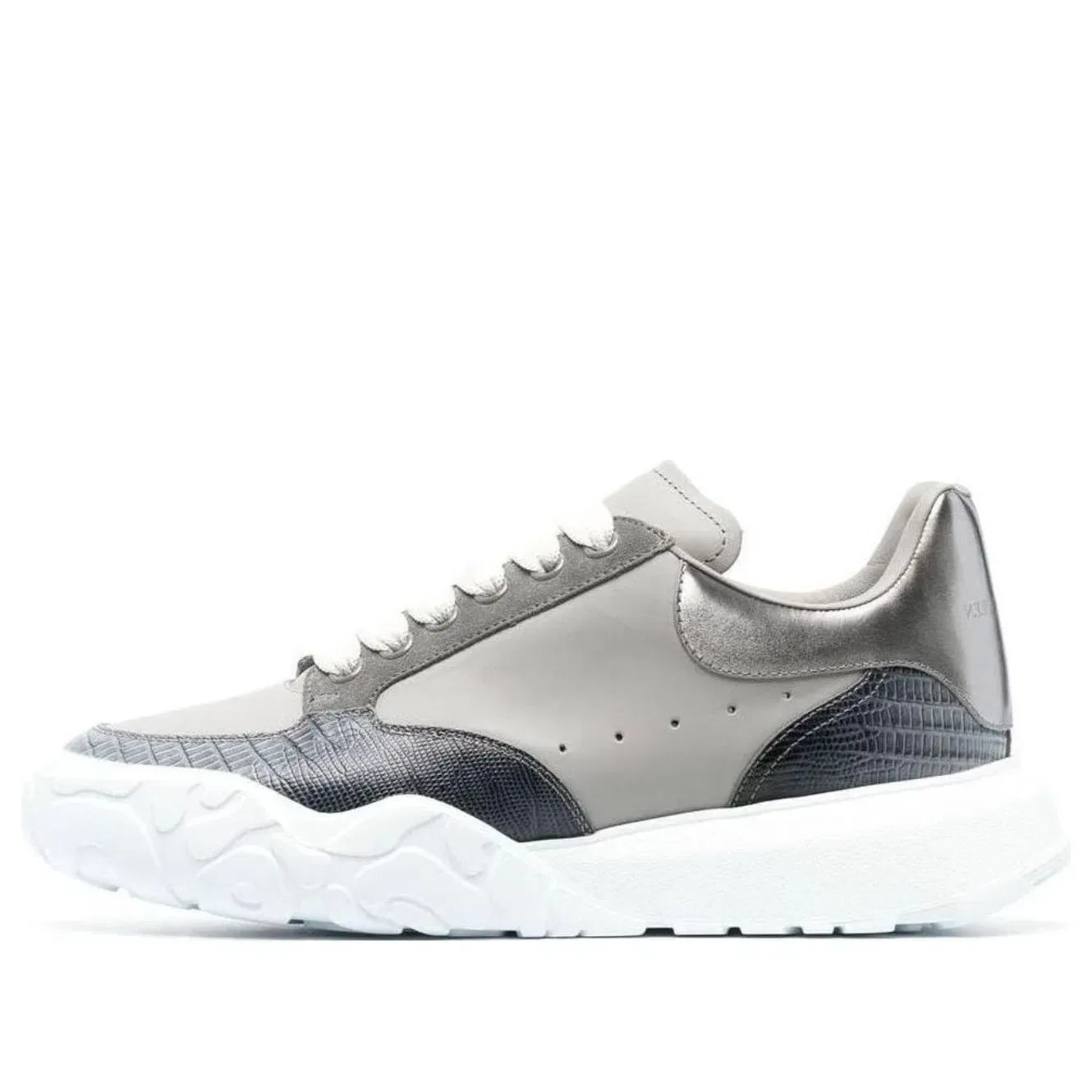 Alexander McQueen Oversized Court Trainer True Grey Blue