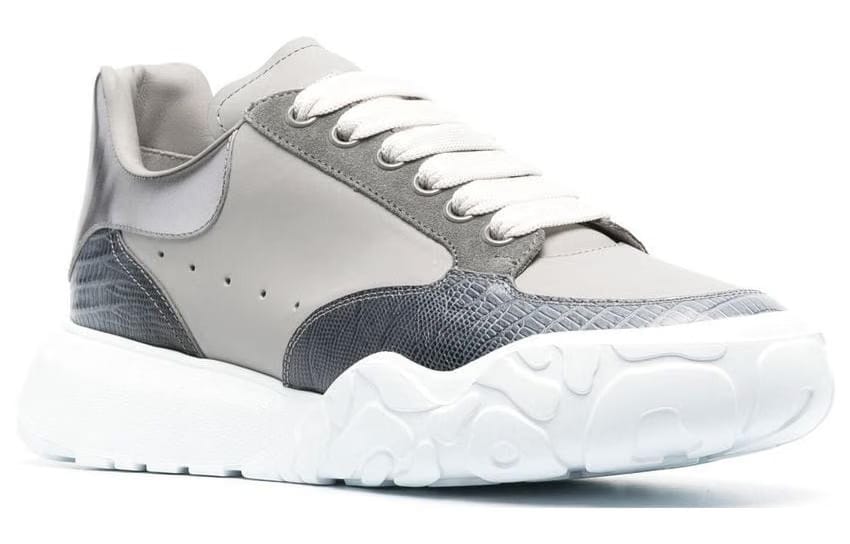 Alexander McQueen Oversized Court Trainer True Grey Blue