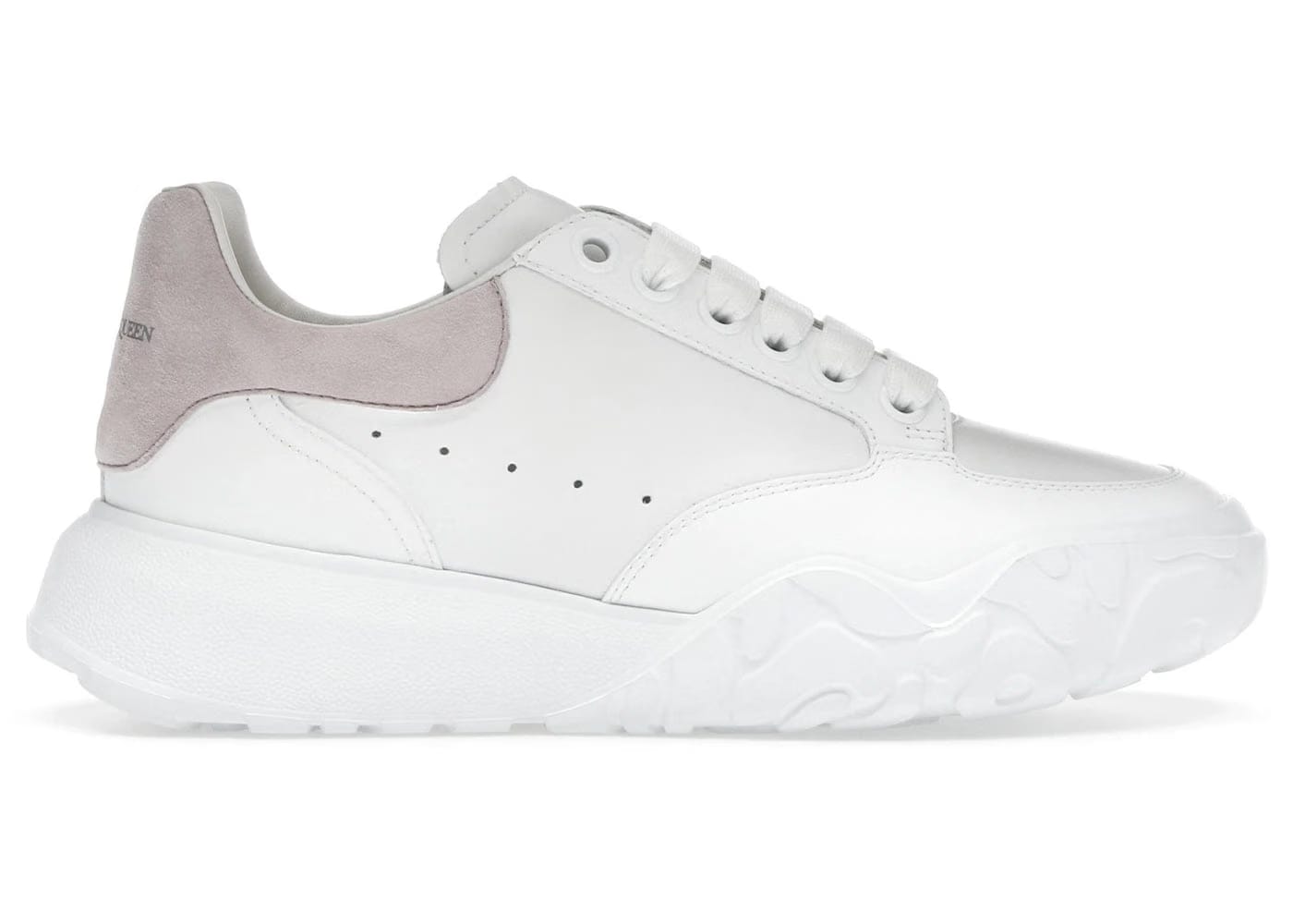 Alexander Mcqueen Oversized Court Trainer White Patchouli (Women'S)