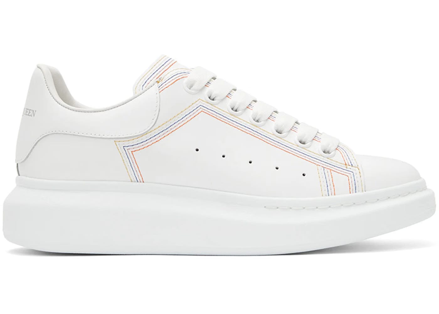Alexander McQueen Oversized Sneaker Embroidered - White Multicolor