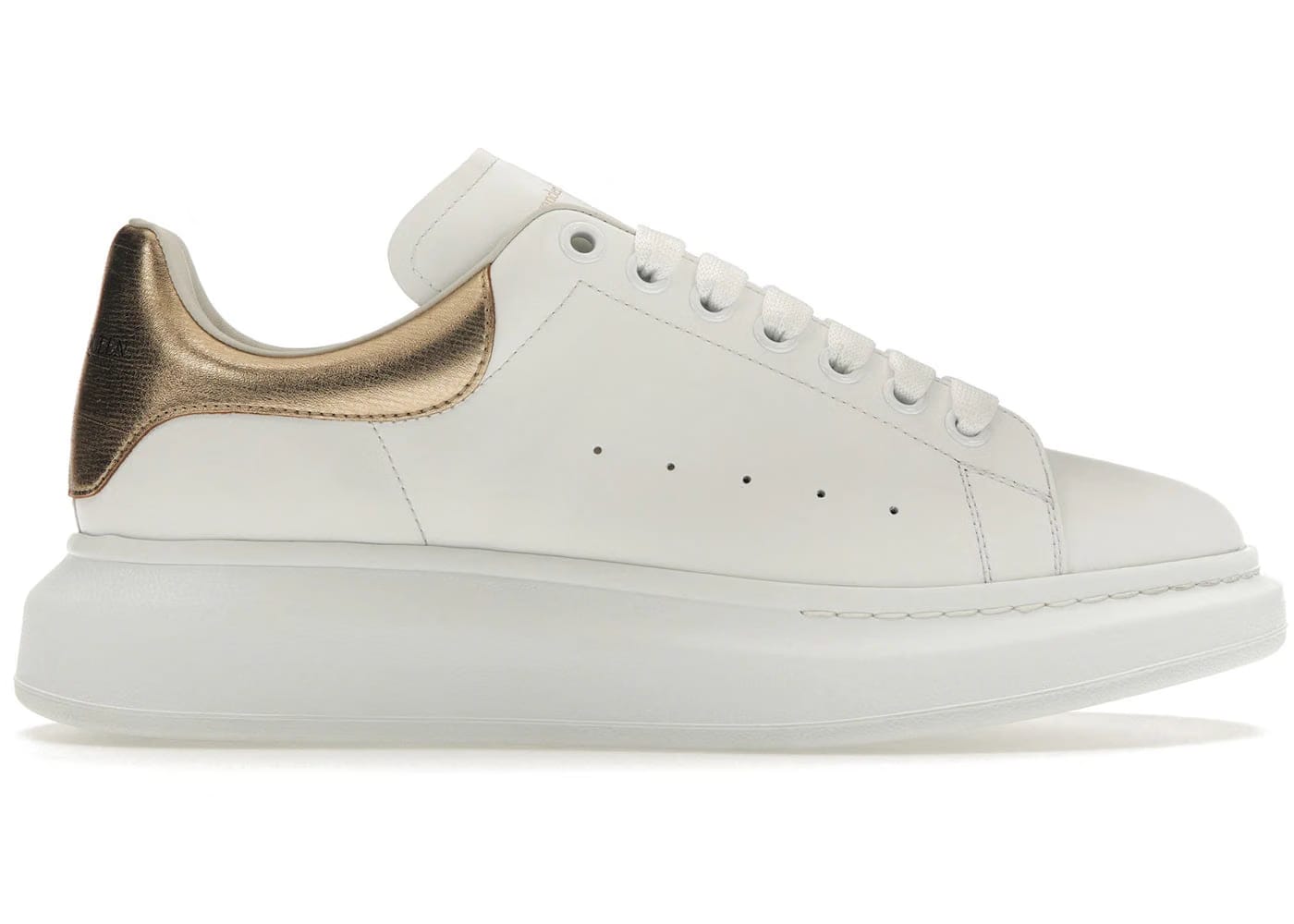Alexander McQueen Oversized Sneaker White Gold